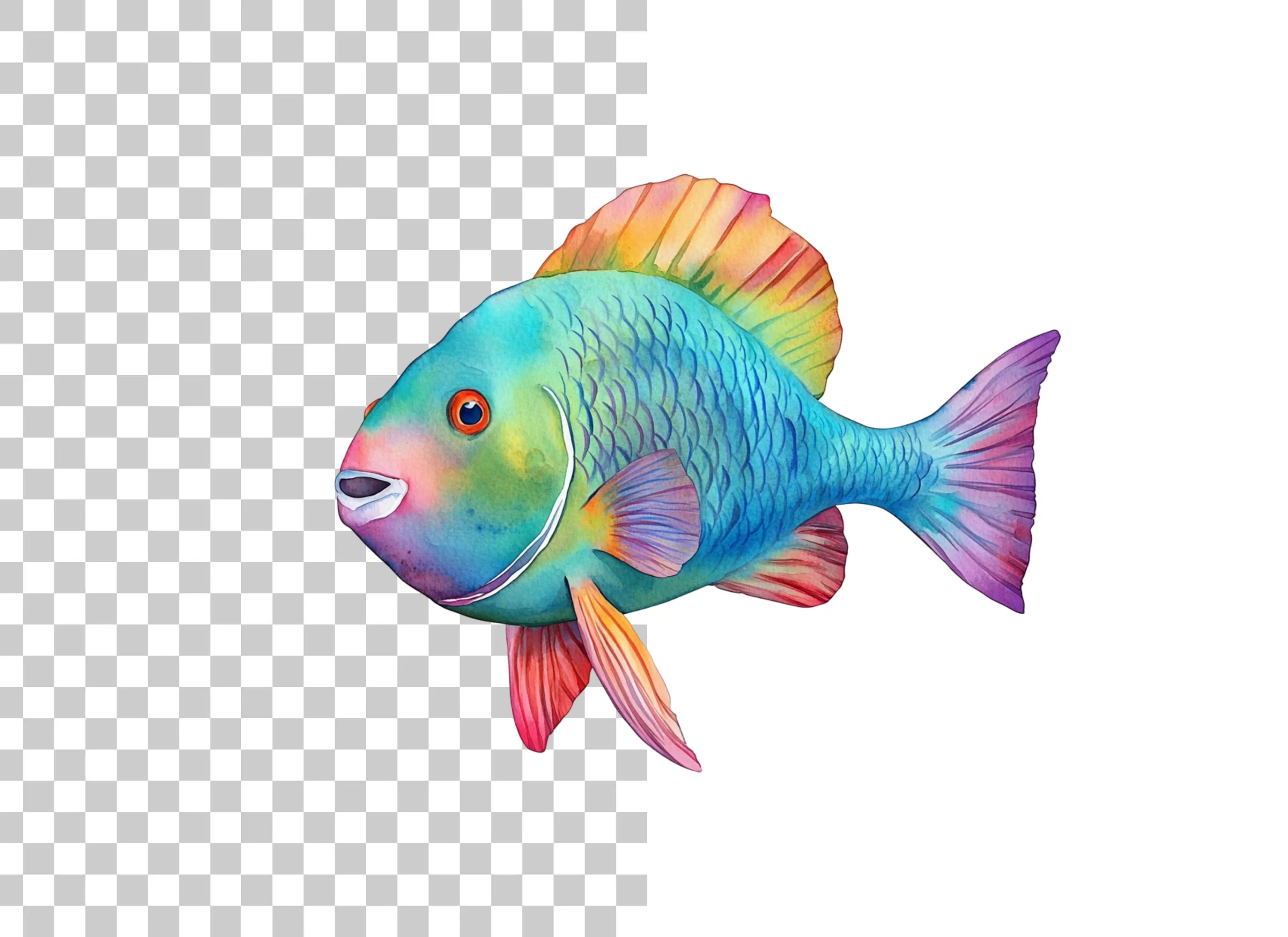 Vibrant Tropical Fish Clipart Bundle