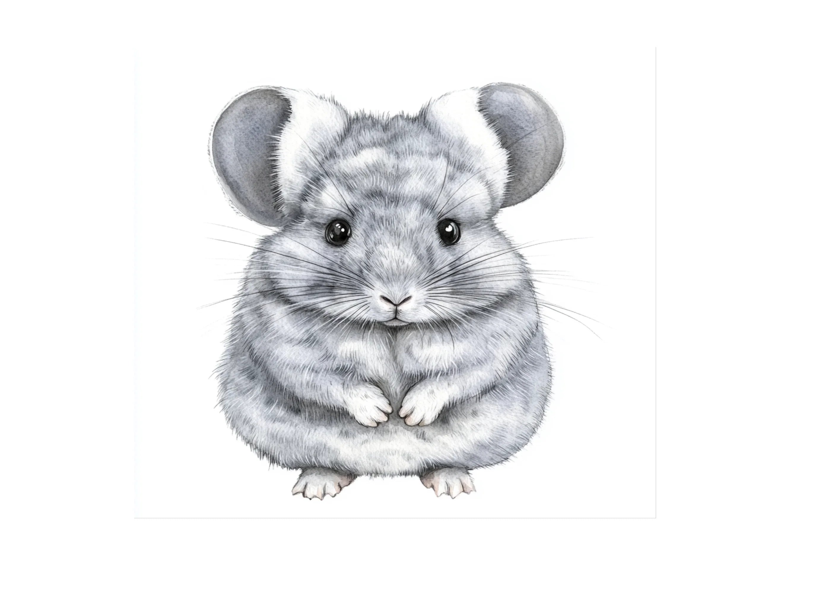 Cute Chinchilla Clipart Bundle
