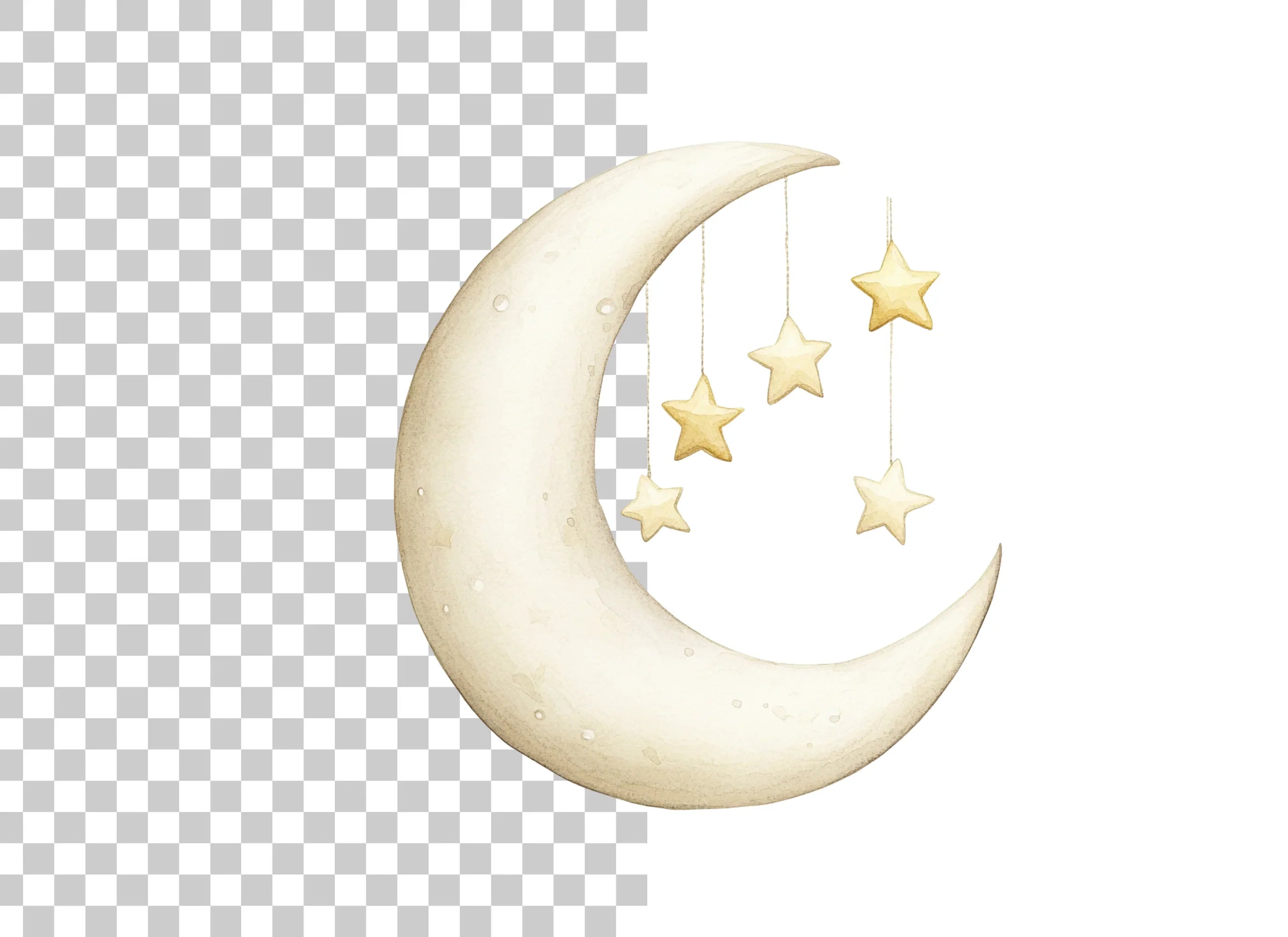 Moon and Stars Clipart Bundle