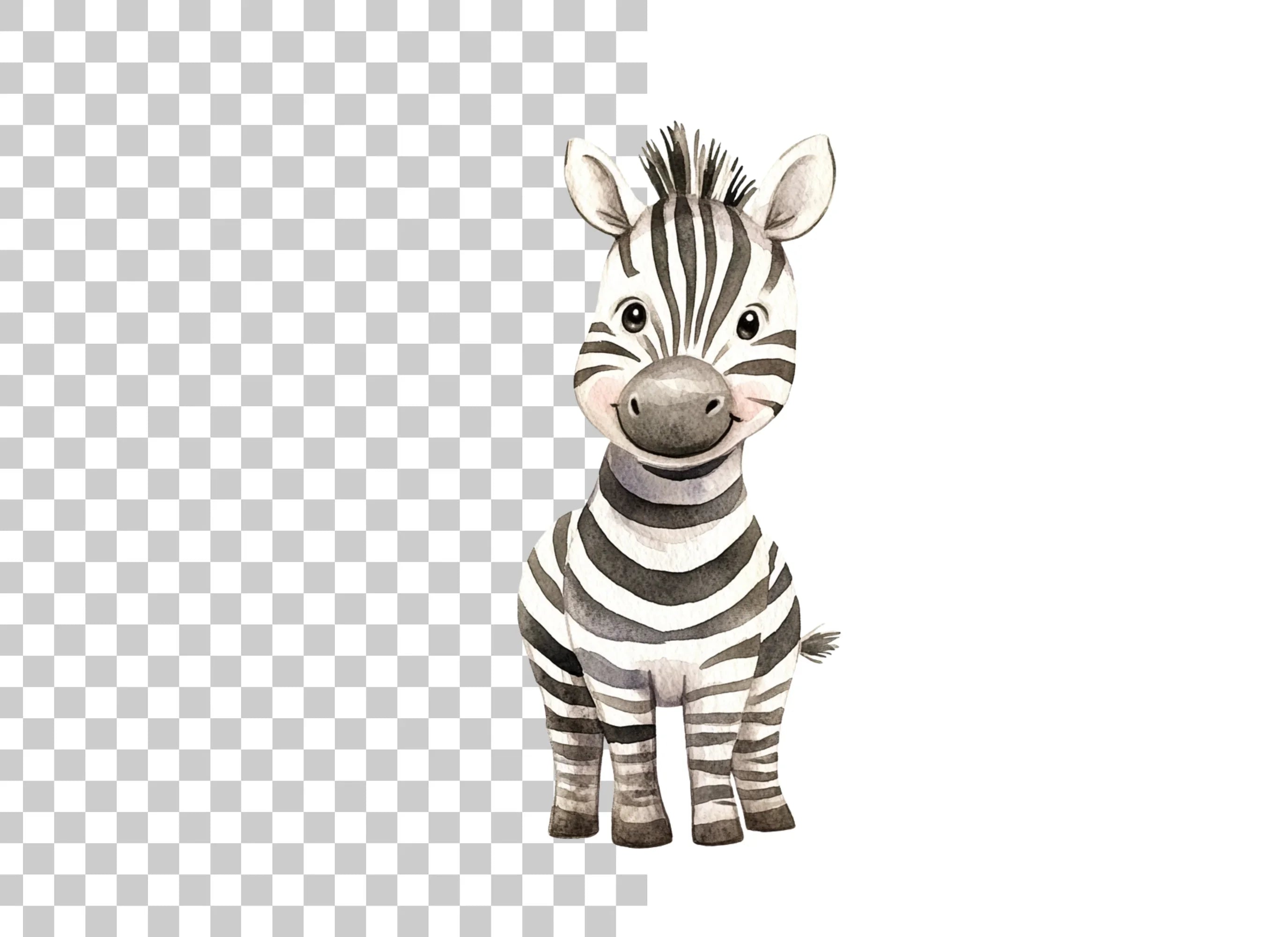 Cute Zebra Clipart Bundle