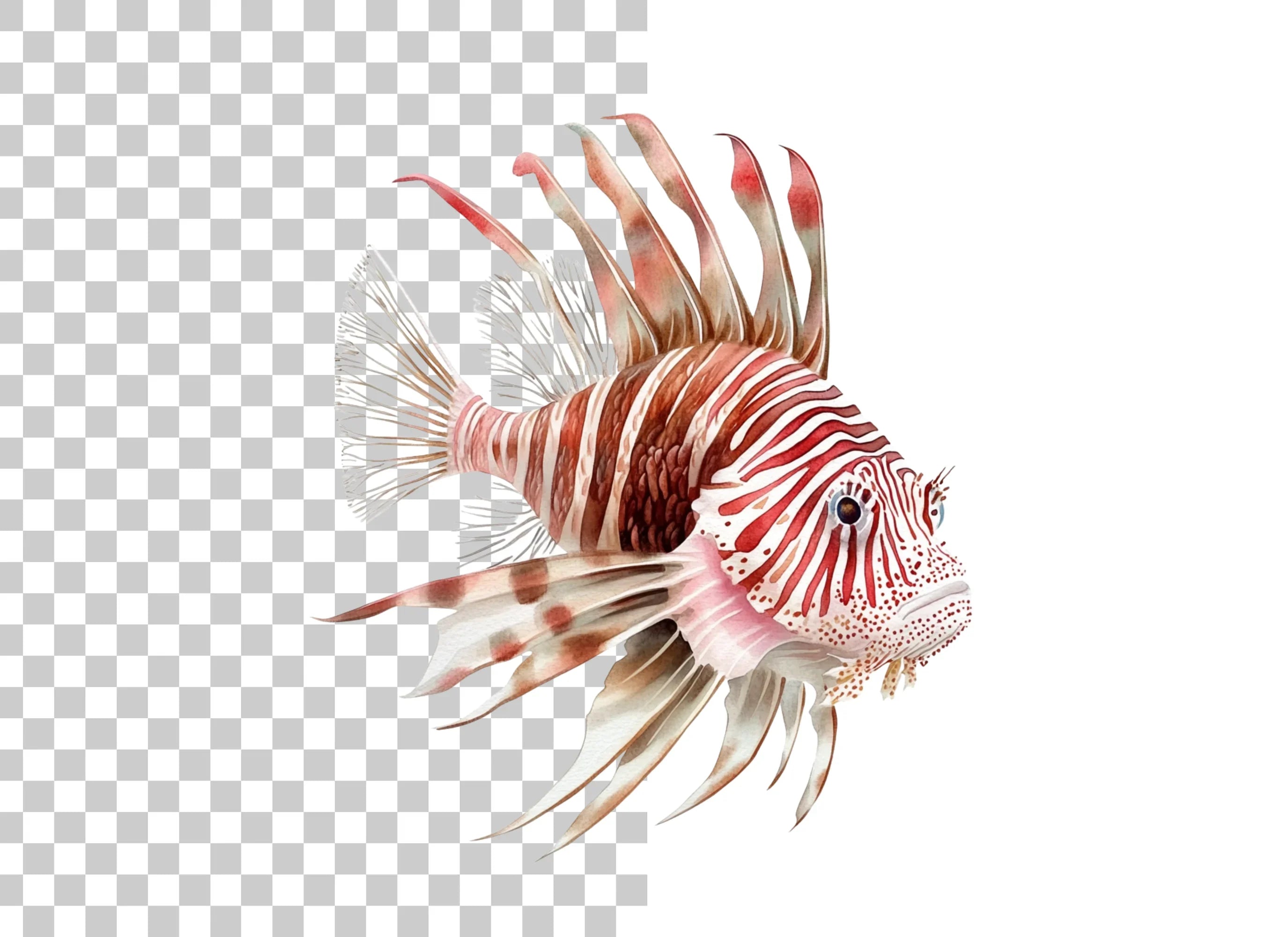 Vibrant Lionfish Clipart Bundle