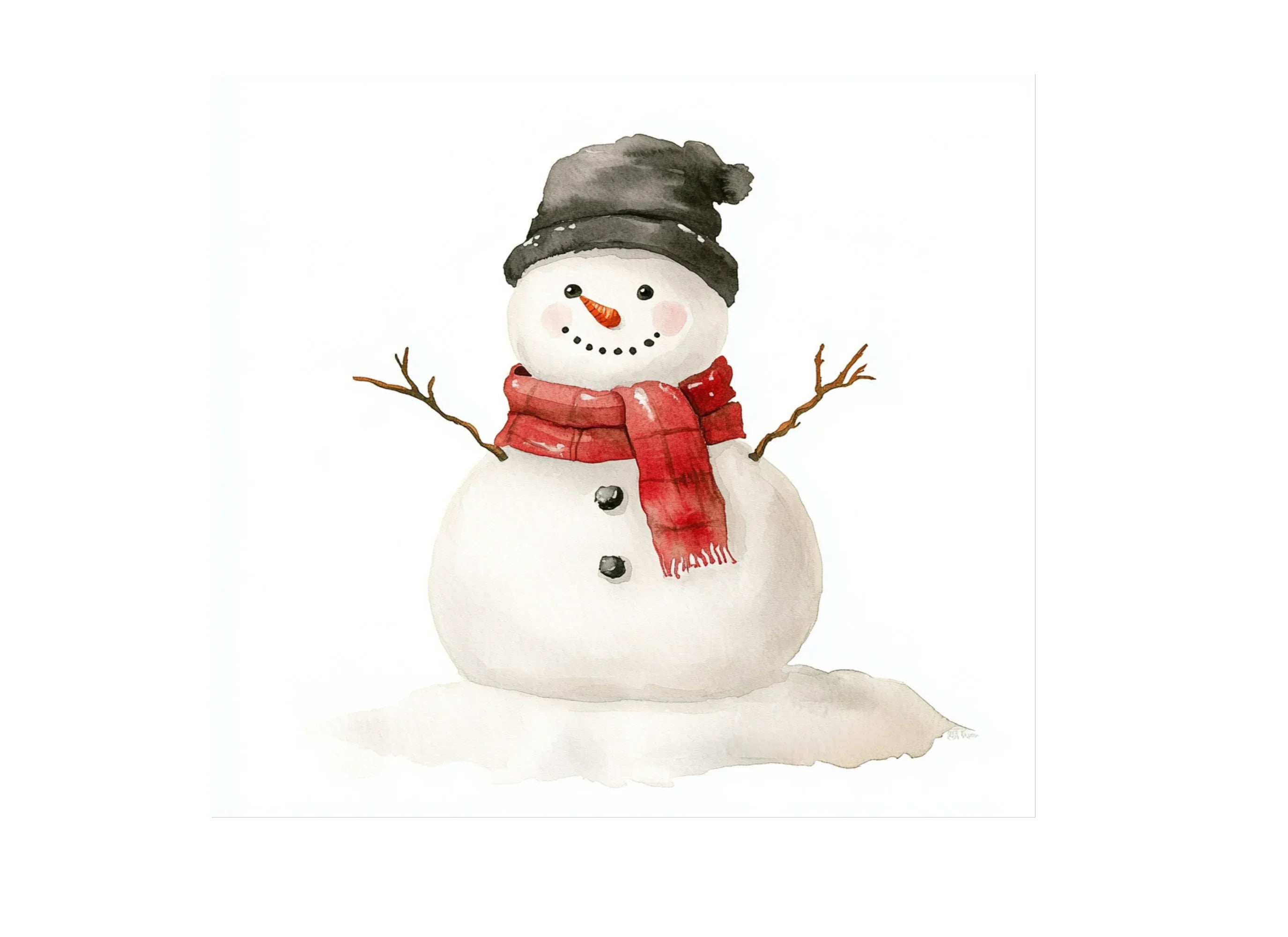 Cute Snowman Clipart Bundle