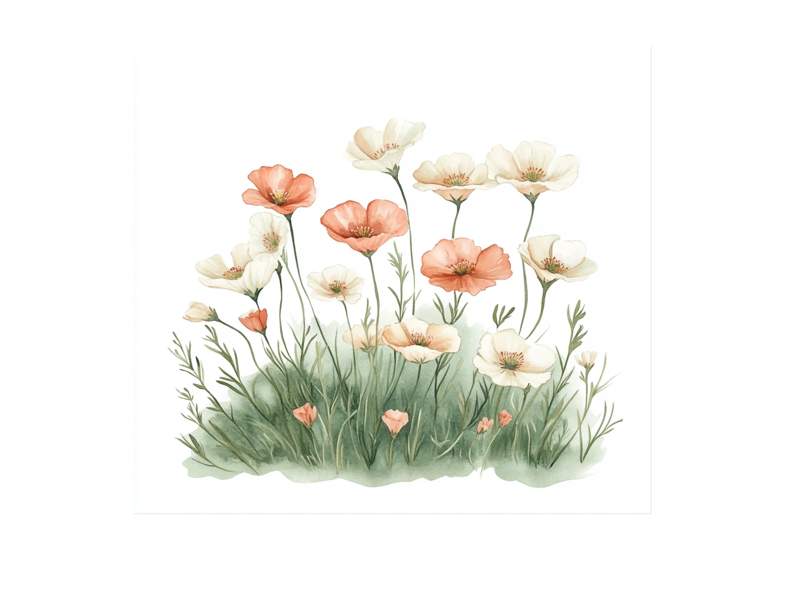 Wildflower Meadow Clipart Bundle