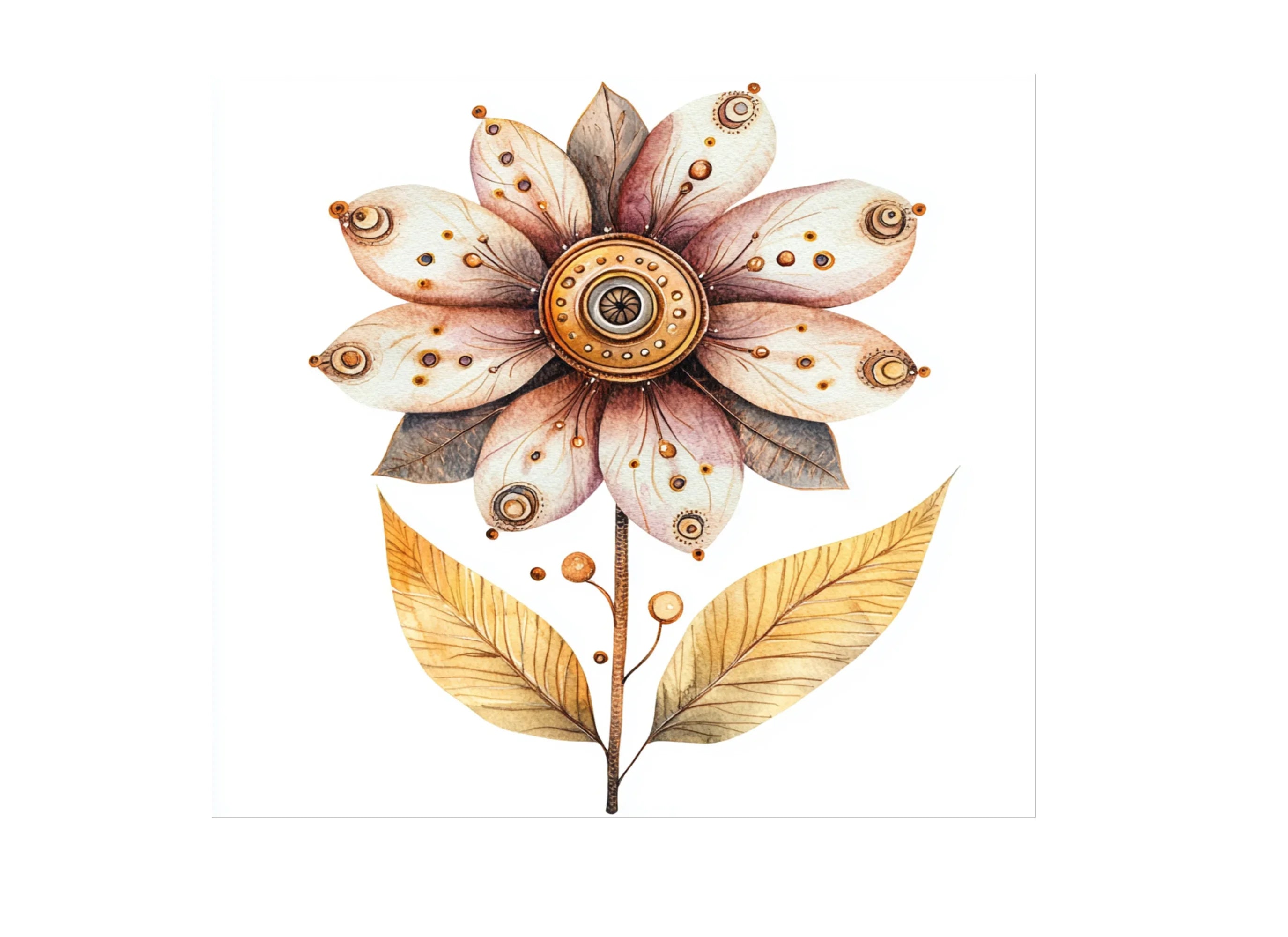 Boho Floral Clipart Bundle
