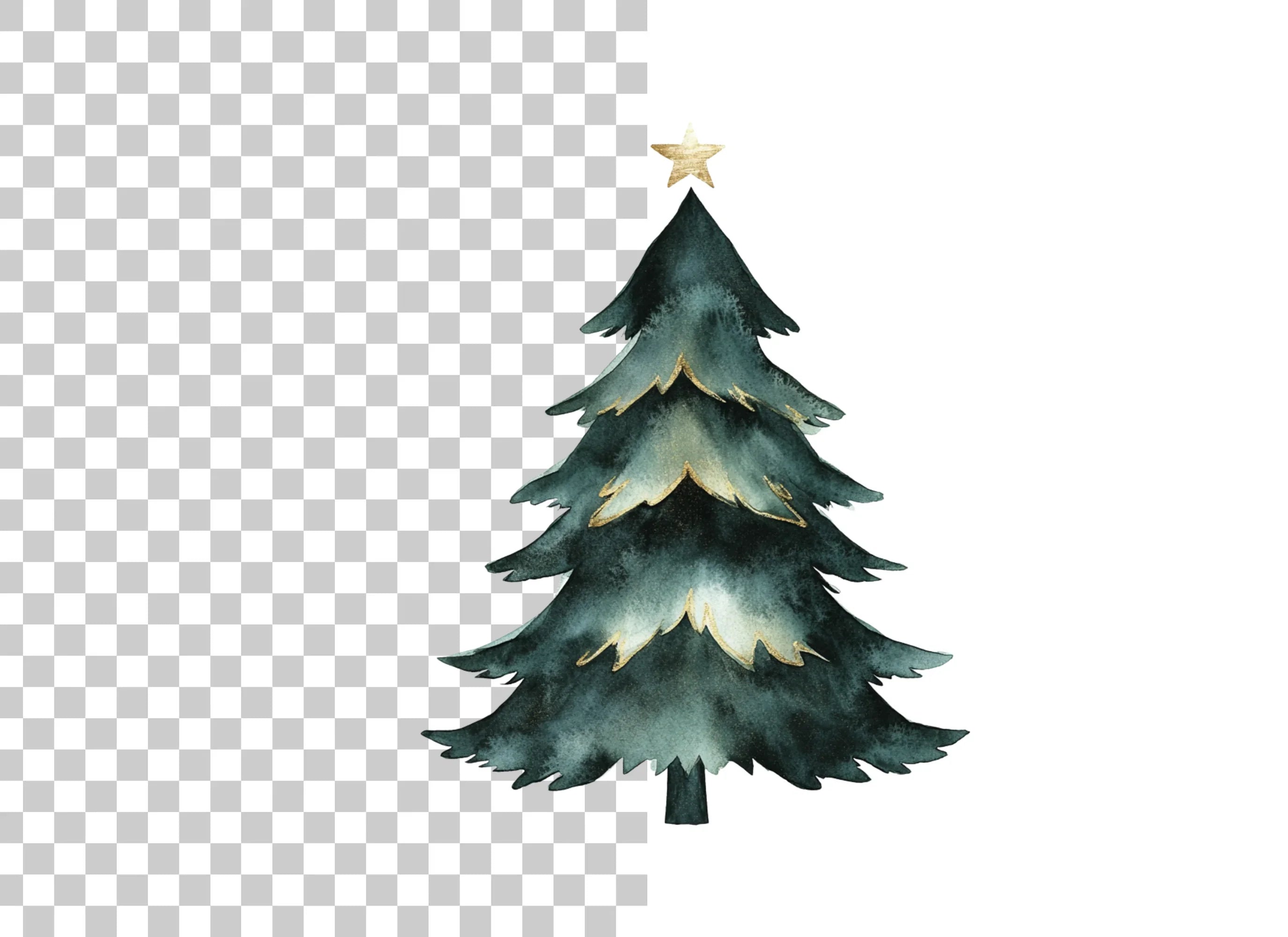Christmas Tree Clipart Bundle
