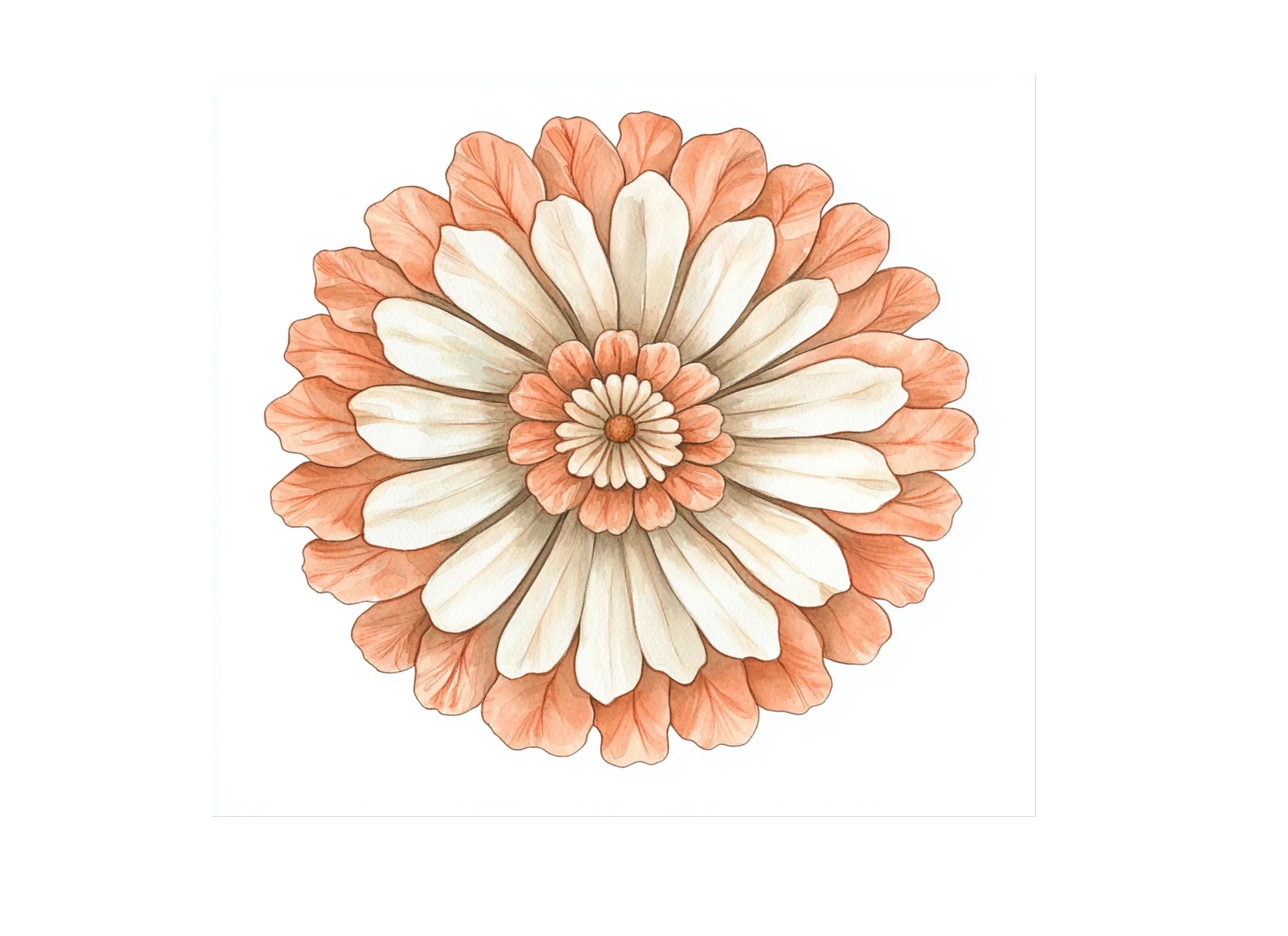 Elegant Terracotta Floral Clipart Bundle