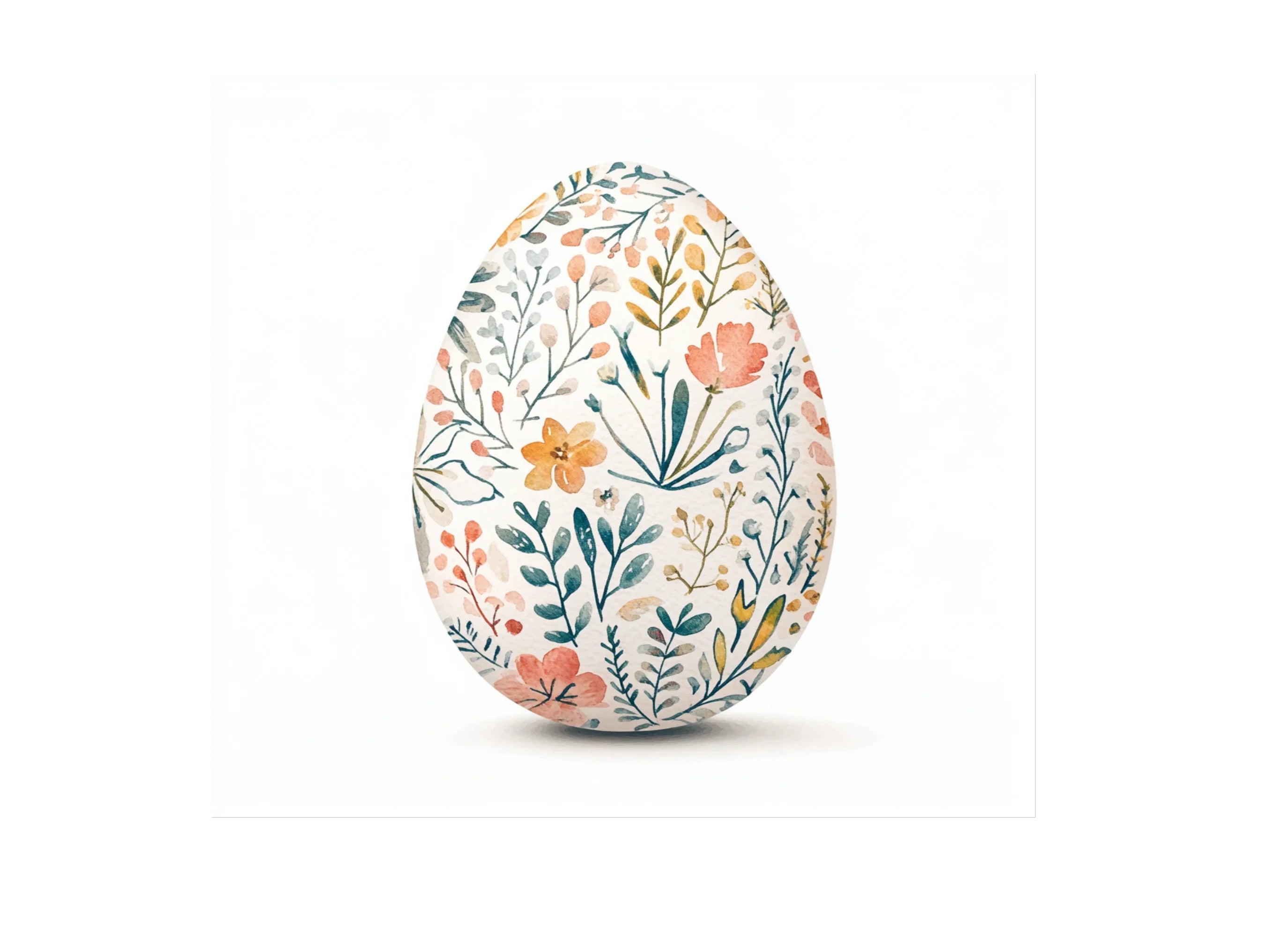 Floral Easter Eggs Clipart Bundle