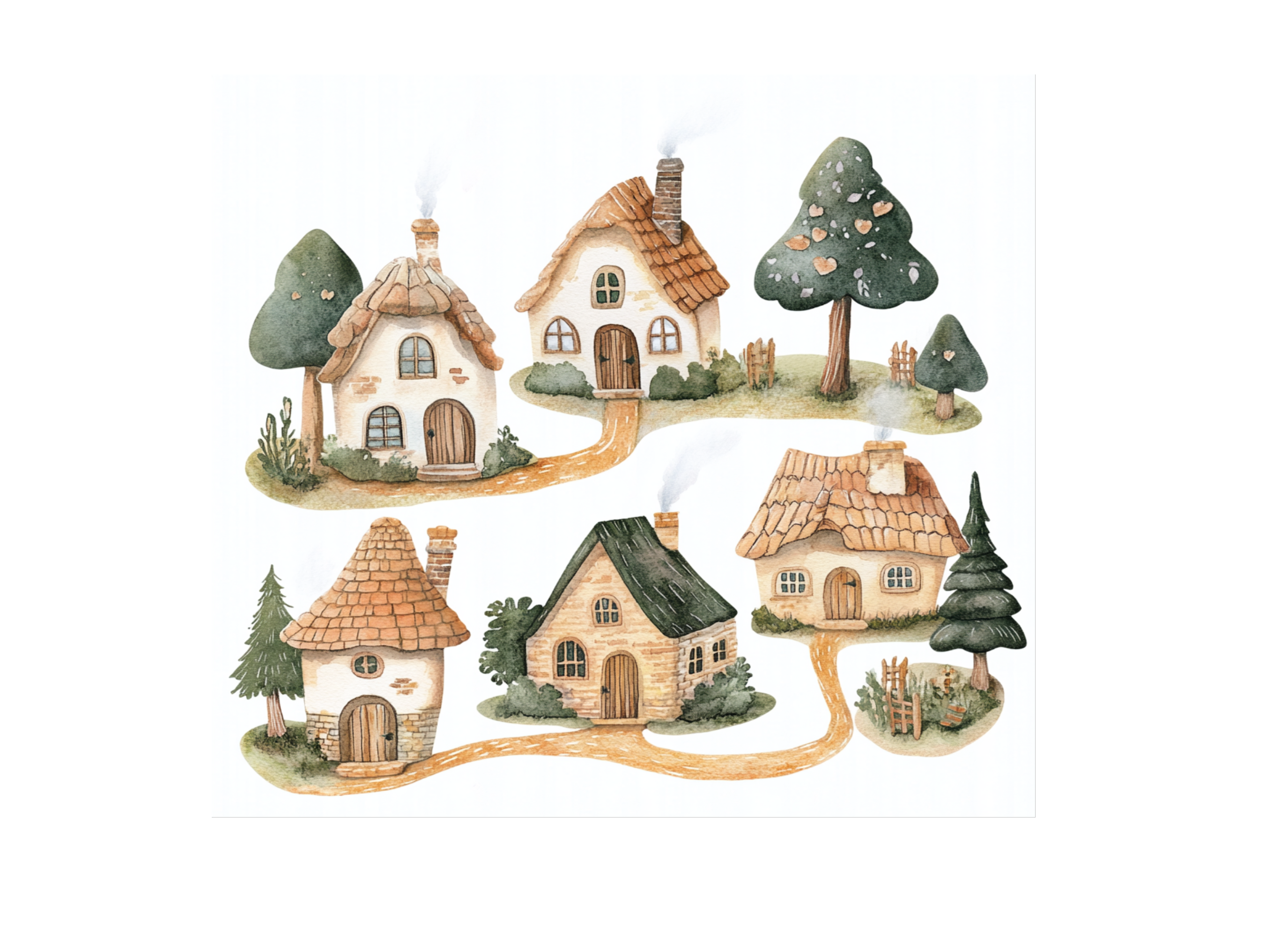 Fantasy Village Clipart Bundle