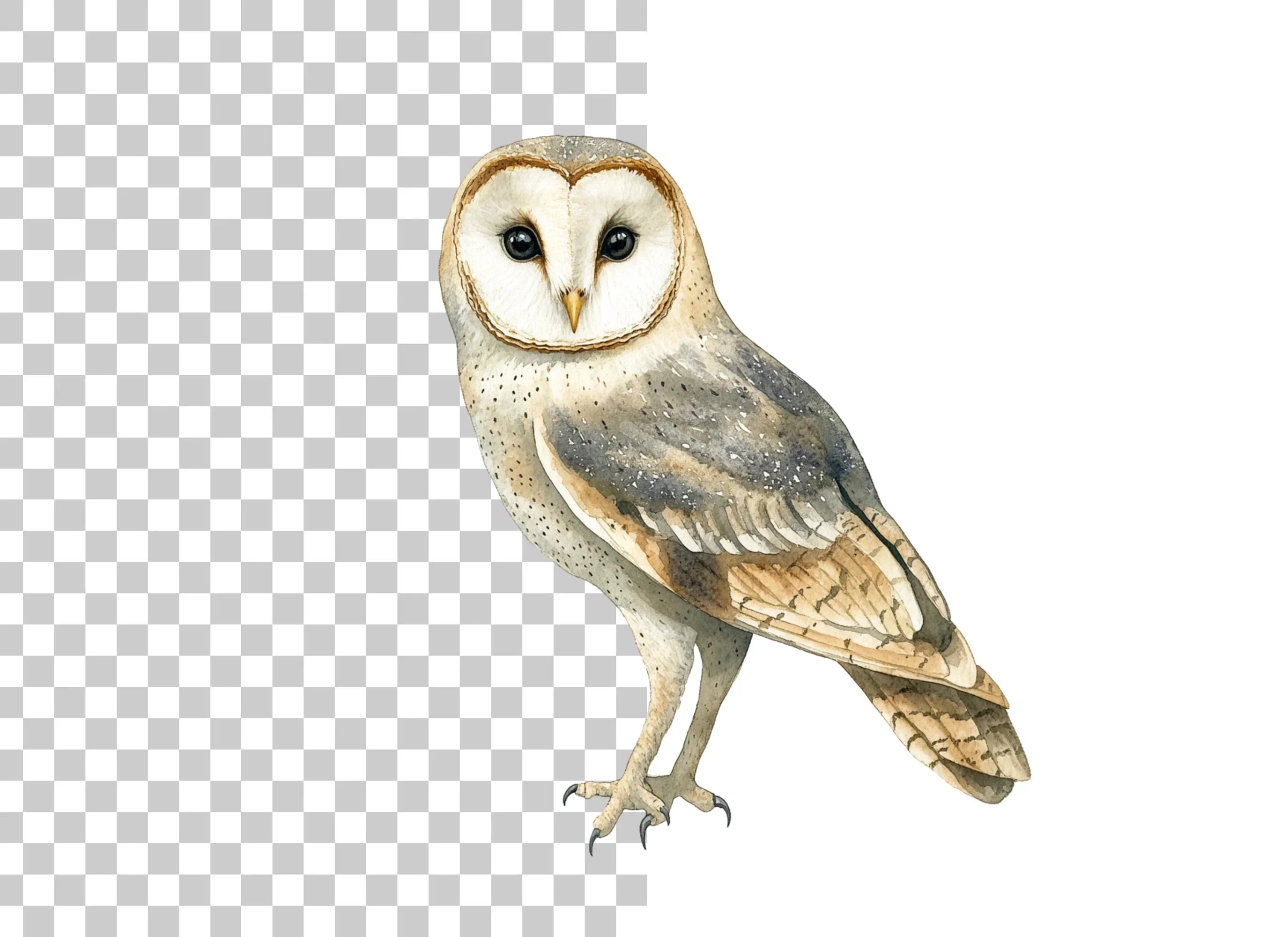 Barn Owl Clipart Bundle