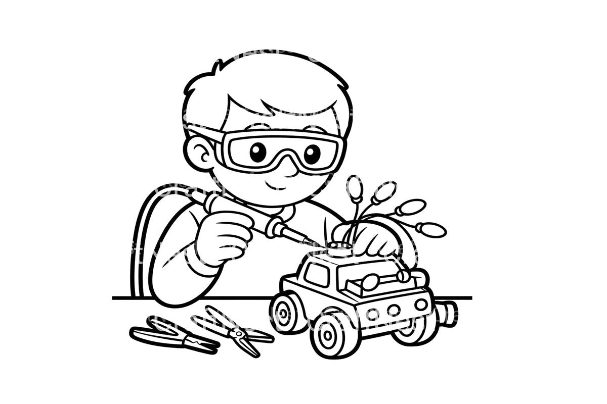 DIY Christmas Decorations Coloring Books