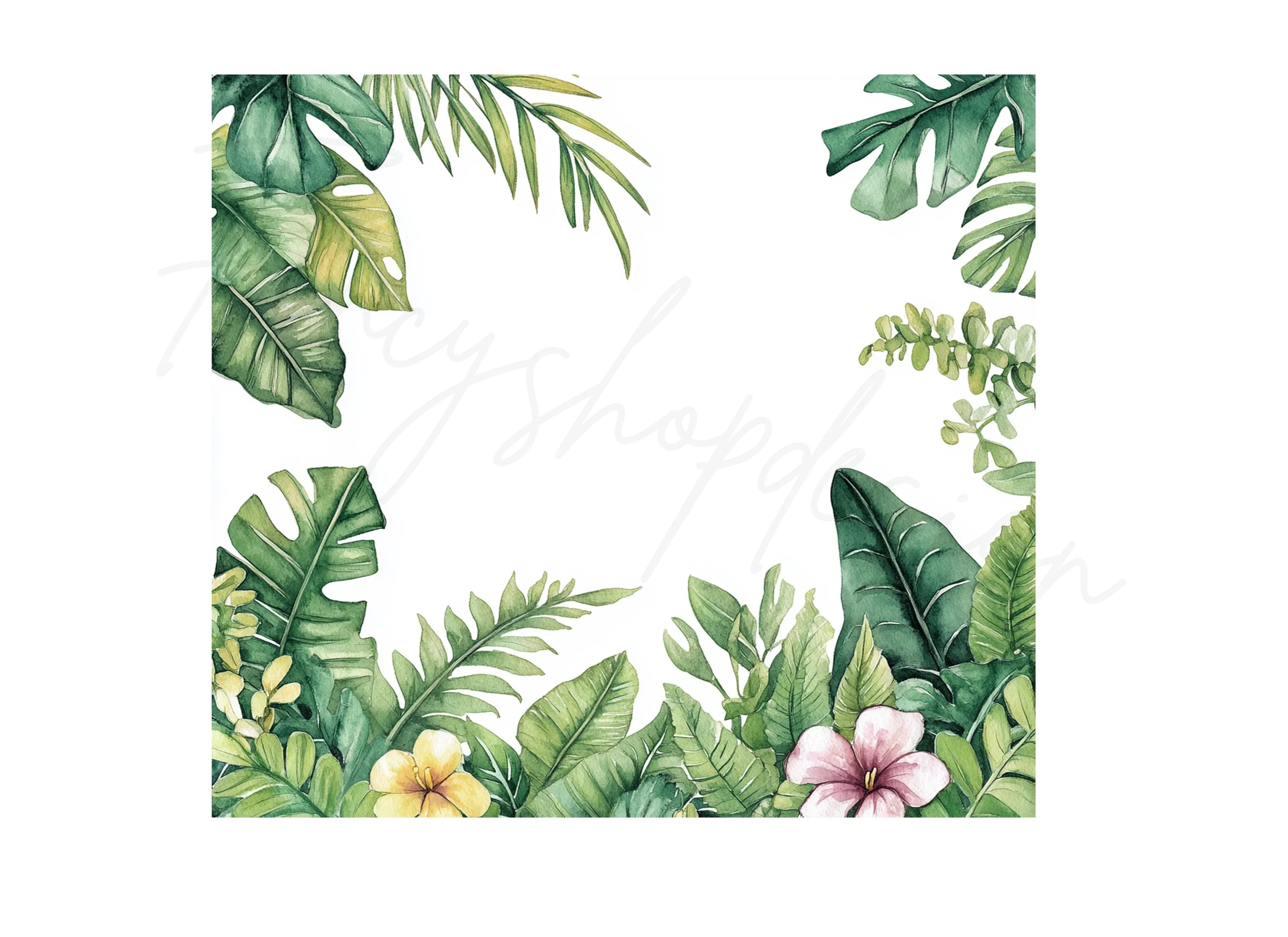 Tropical Leaves Clipart Bundle