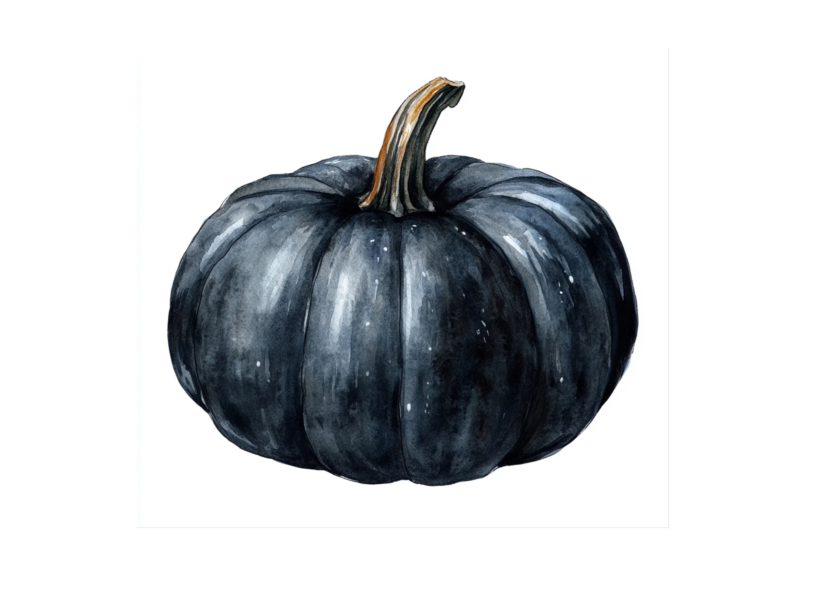 Black Pumpkins Clipart Bundle