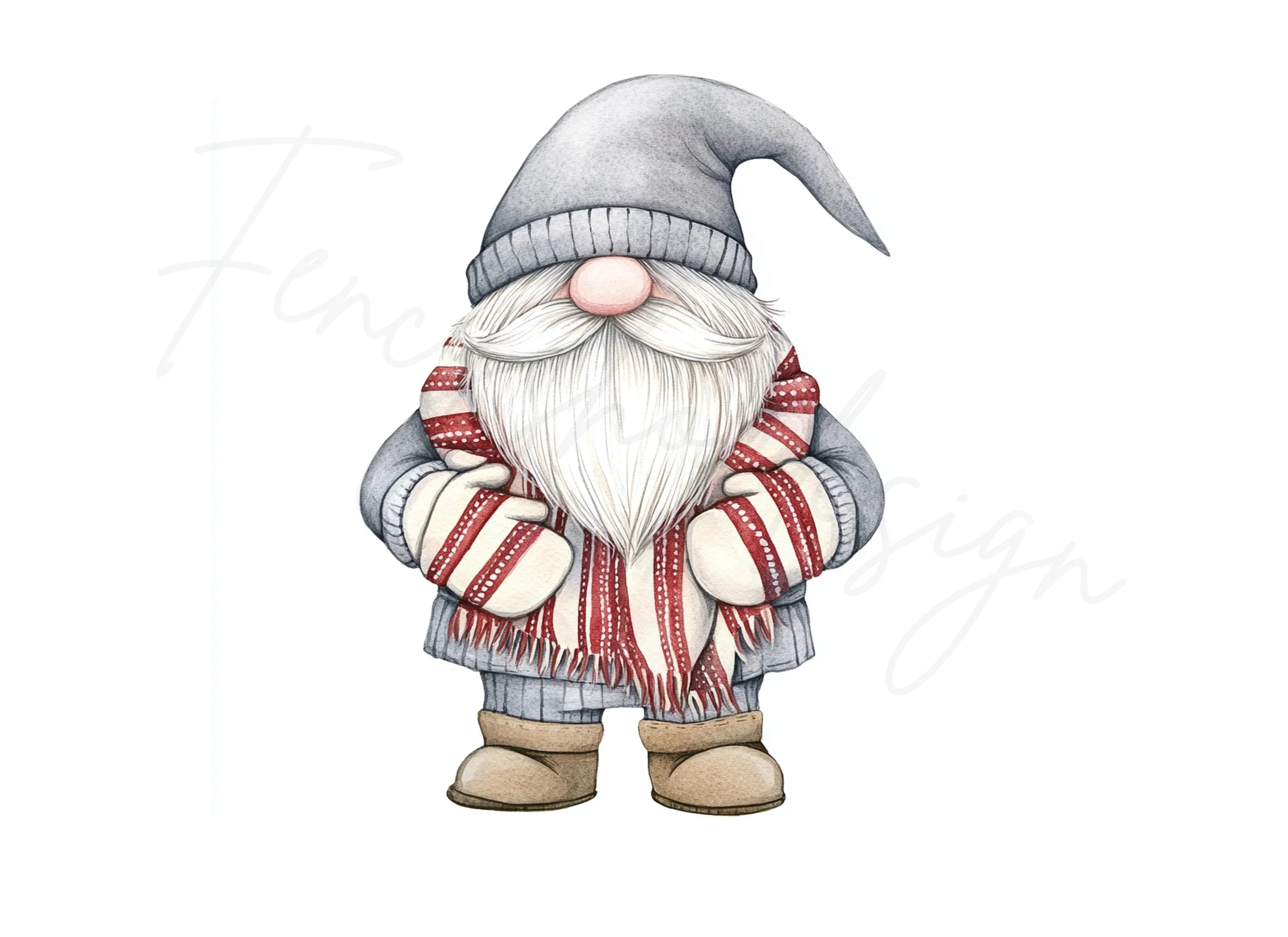 Christmas Gnomes Clipart Bundle