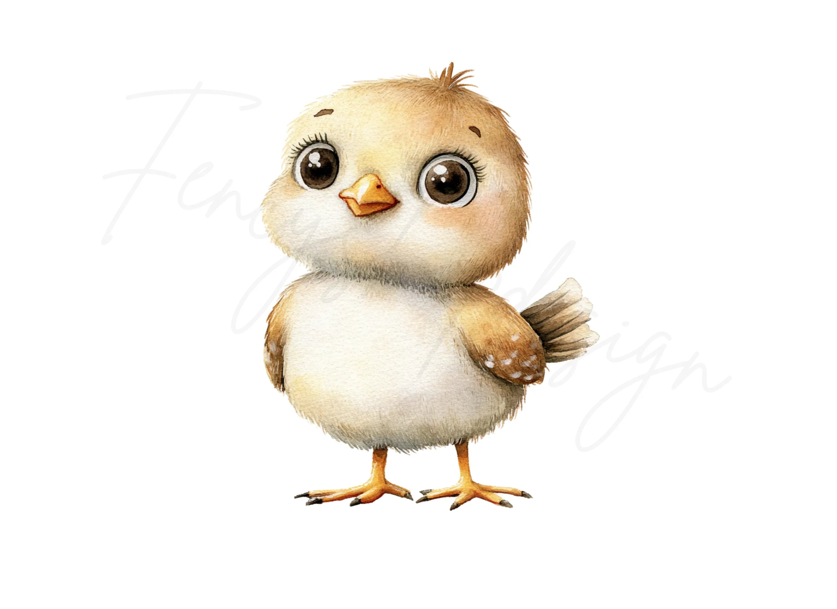 Cute Baby Bird Clipart Bundle