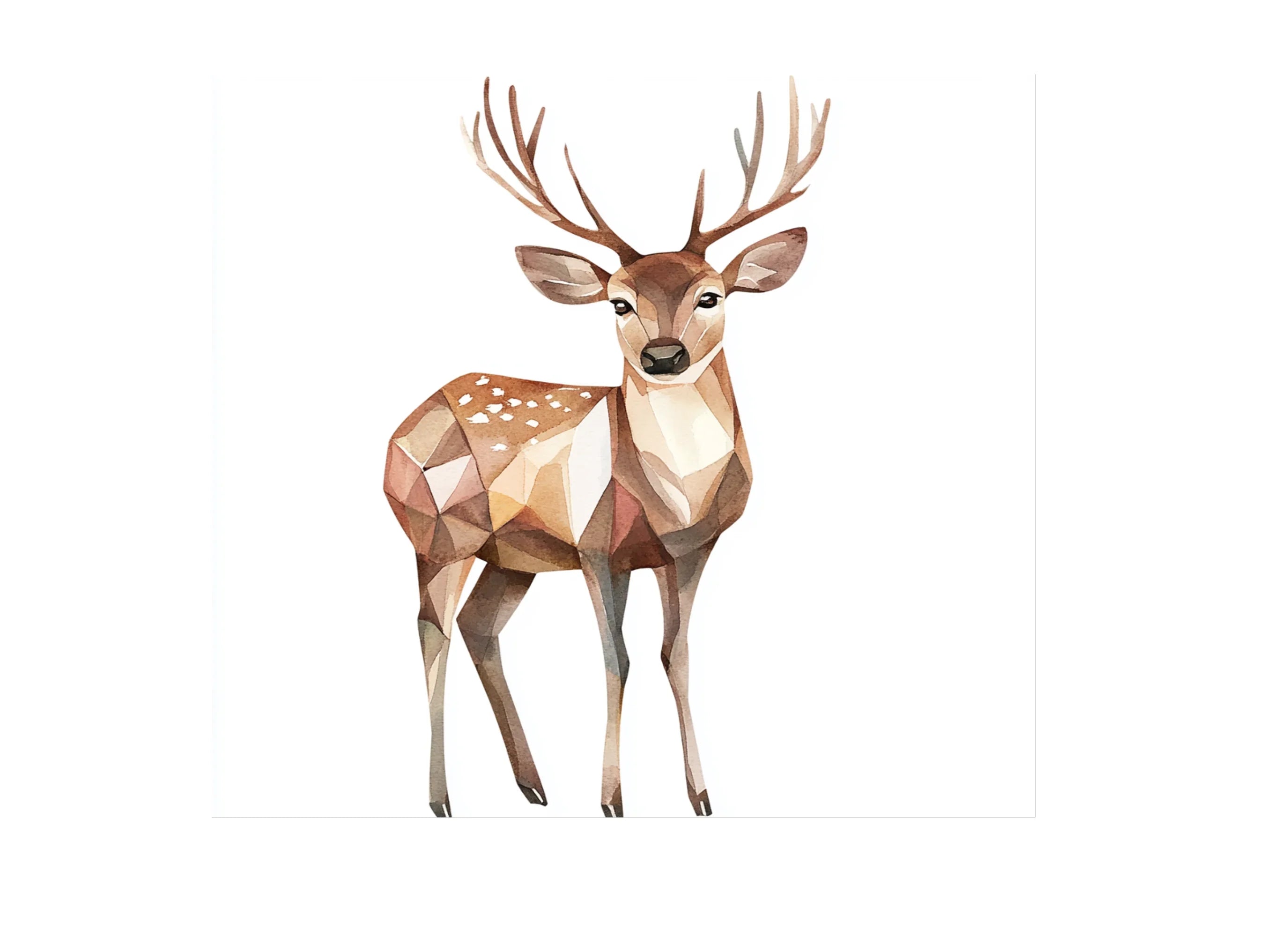 Geometric Deer Clipart Bundle