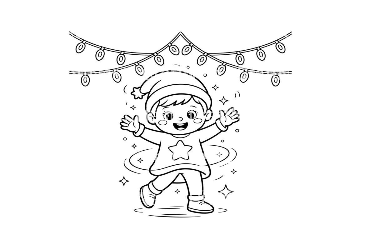 Festive Kids Christmas Coloring Books