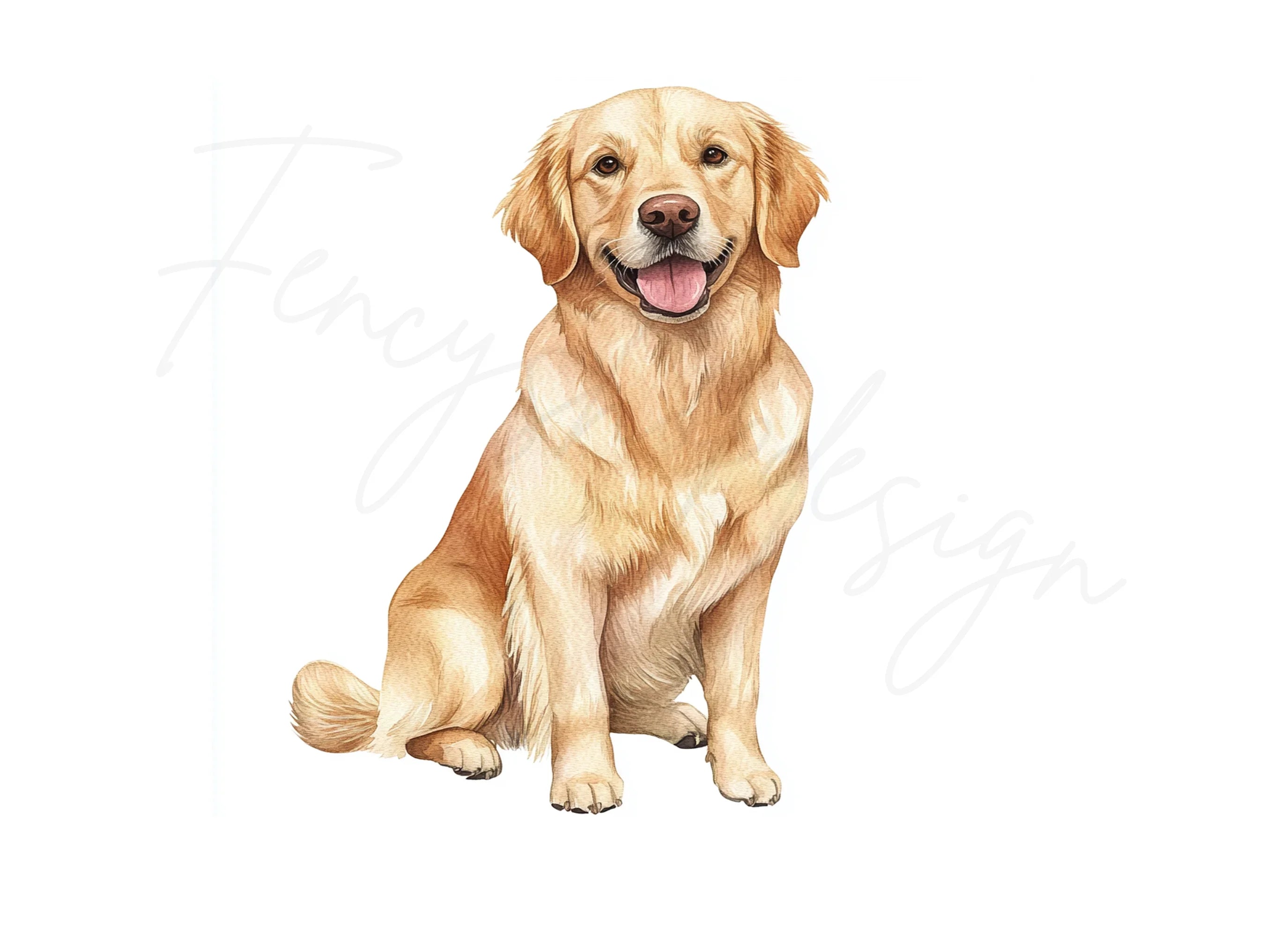 Golden Retriever Dog Clipart Bundle