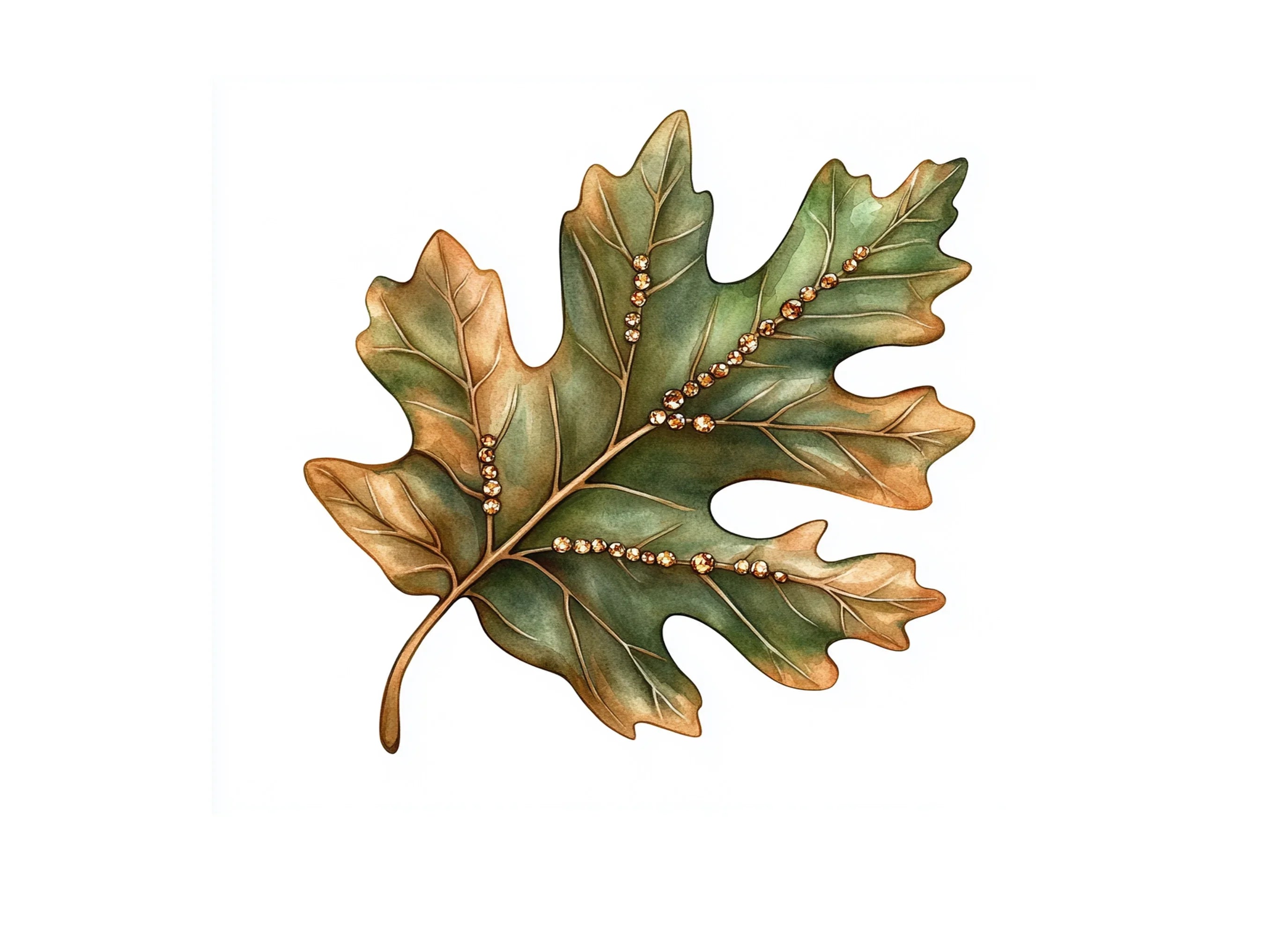 Oak Leaves Clipart Bundle