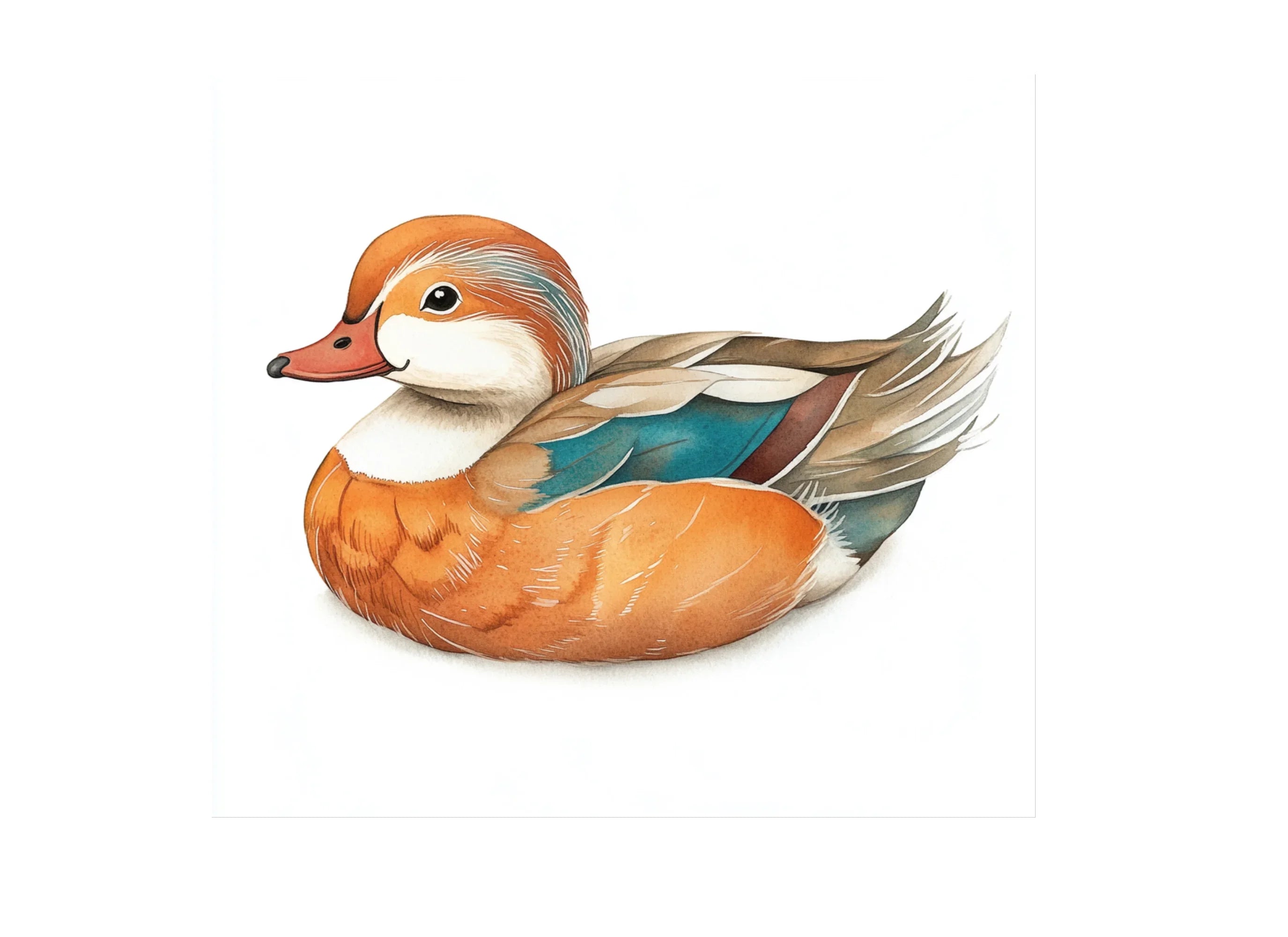 Cute Mandarin Duck Clipart Bundle