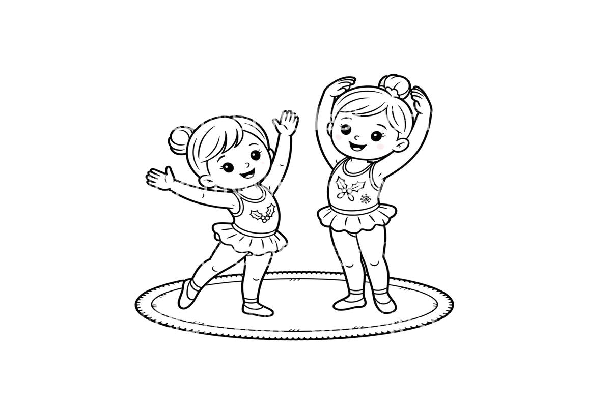 Christmas Ballerina Friends Coloring Books