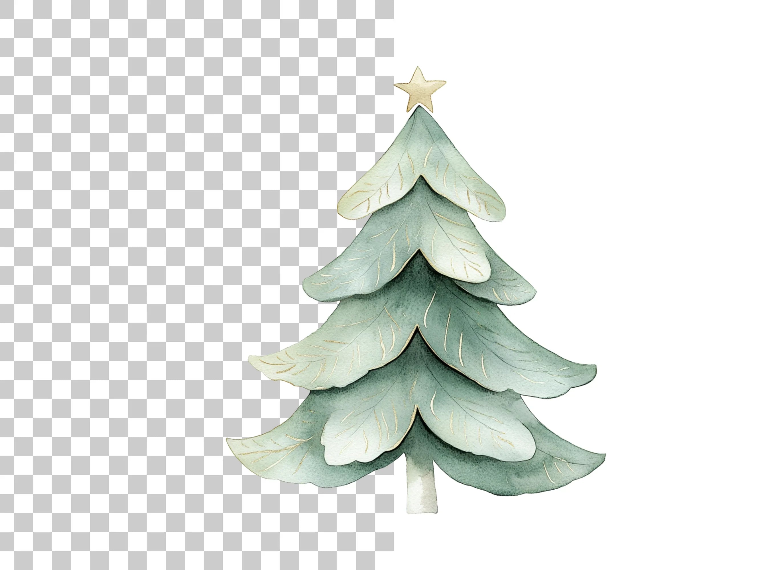 Christmas Tree Clipart Bundle