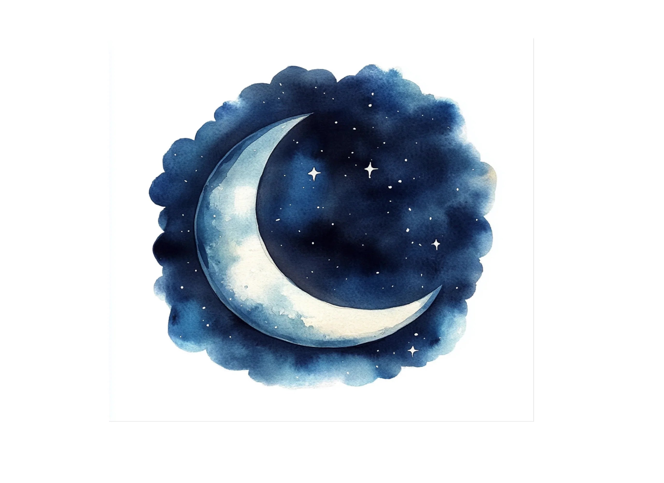 Night Sky Moon Clipart Bundle