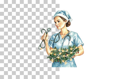 Holiday Nurse Clipart Bundle - CraftNest - Digital Crafting and Art