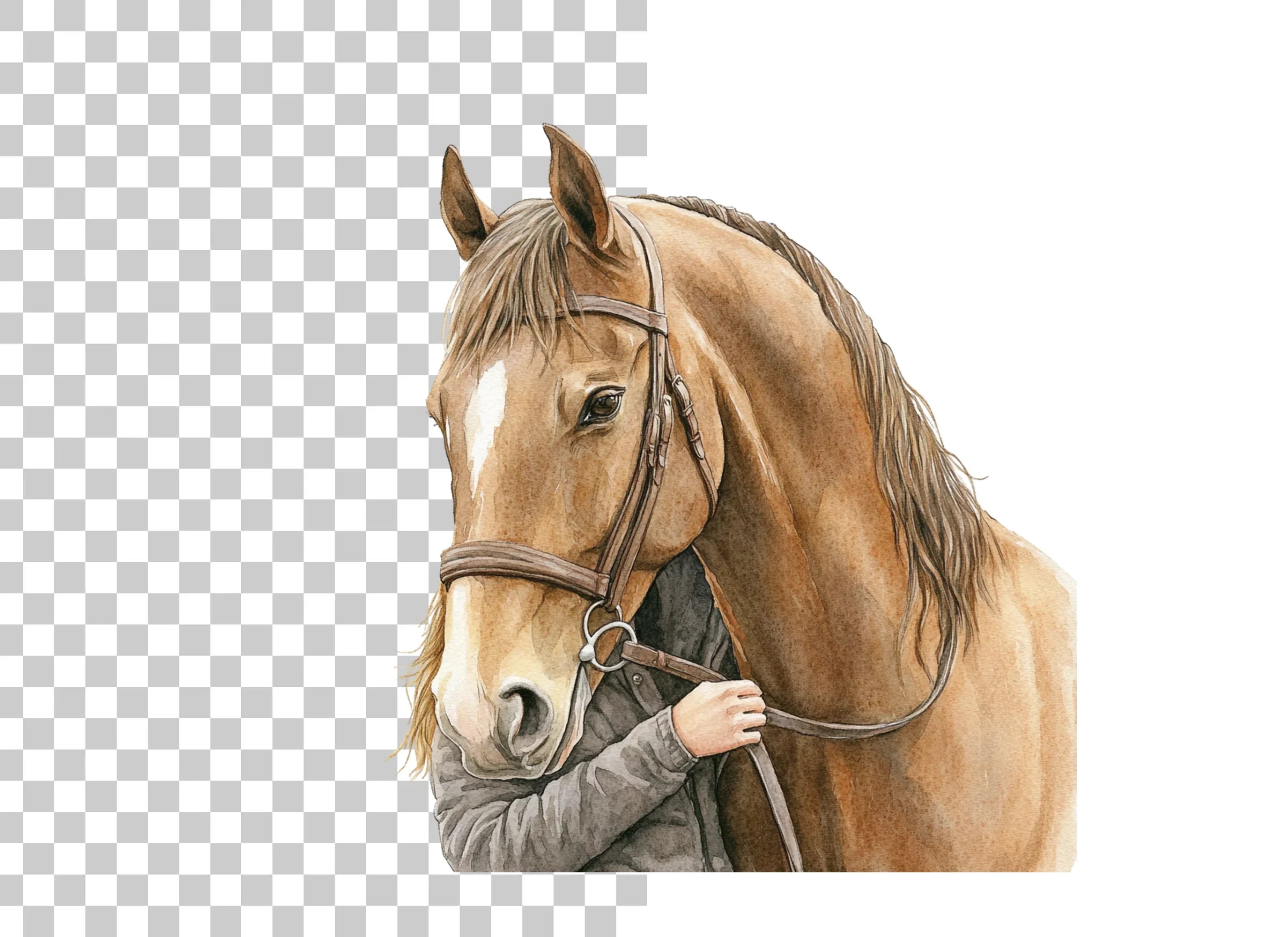 Majestic Horse Head Clipart Bundle