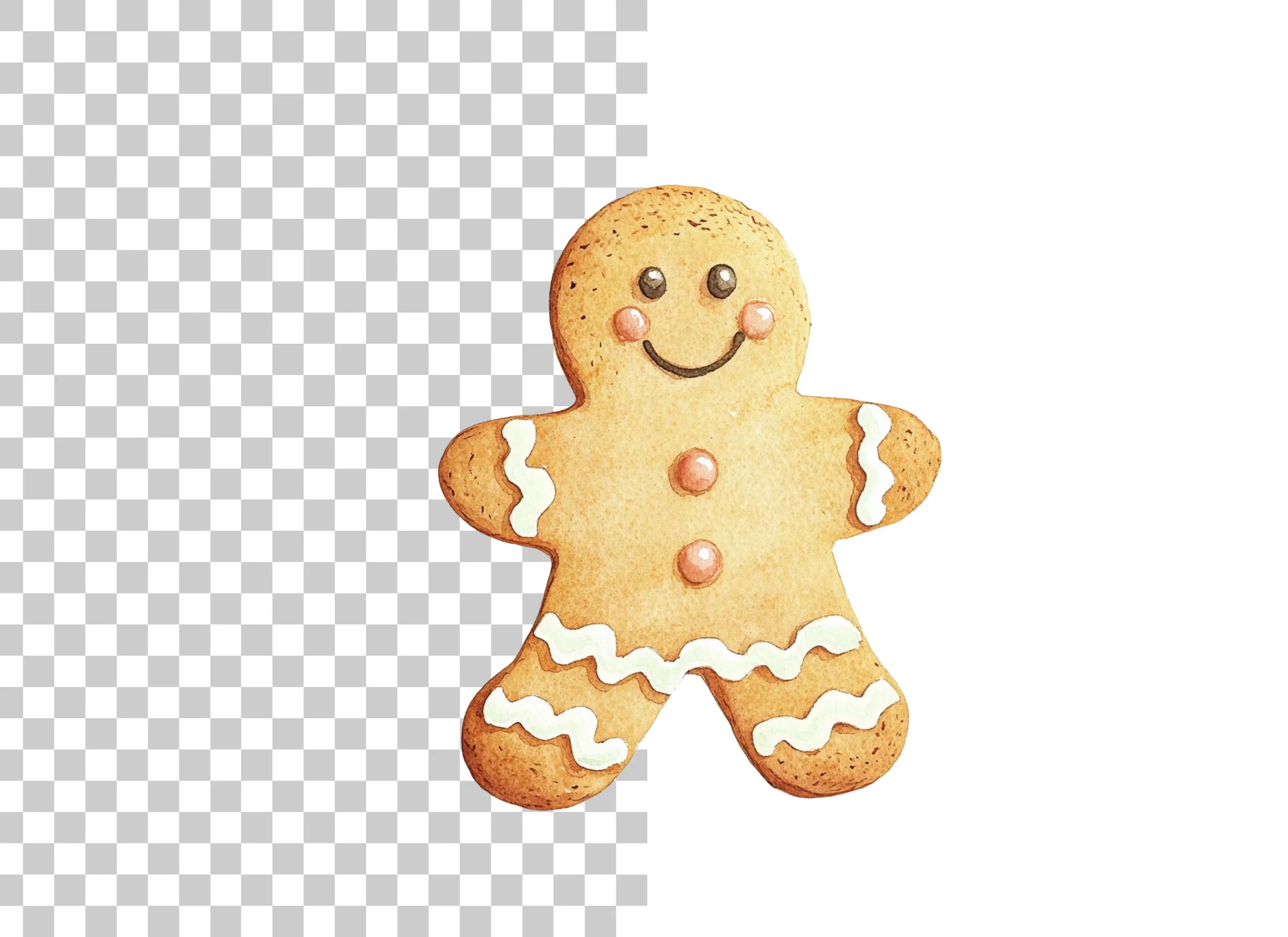 Gingerbread Man Clipart Bundle