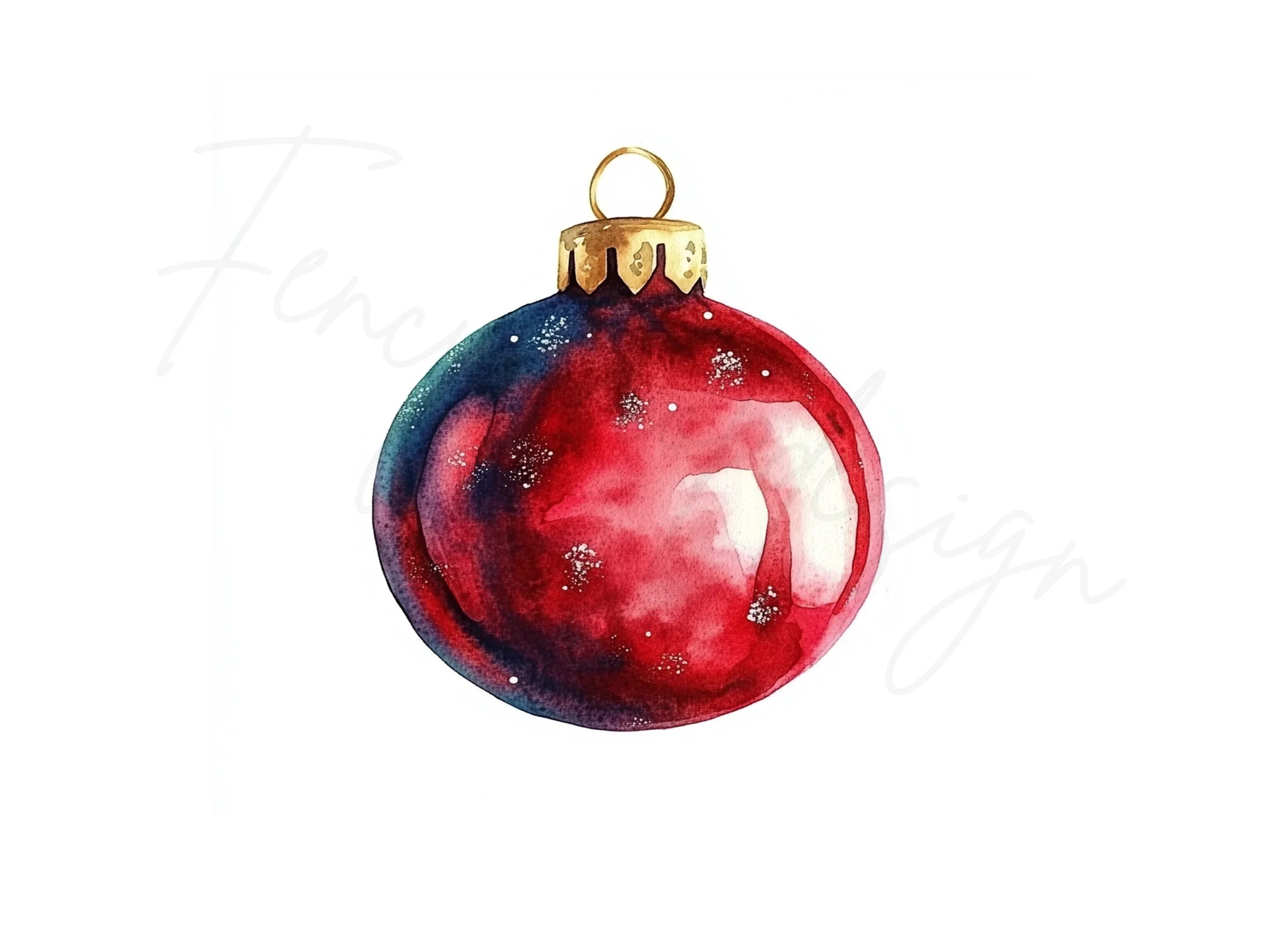 Christmas Ornaments Clipart Bundle