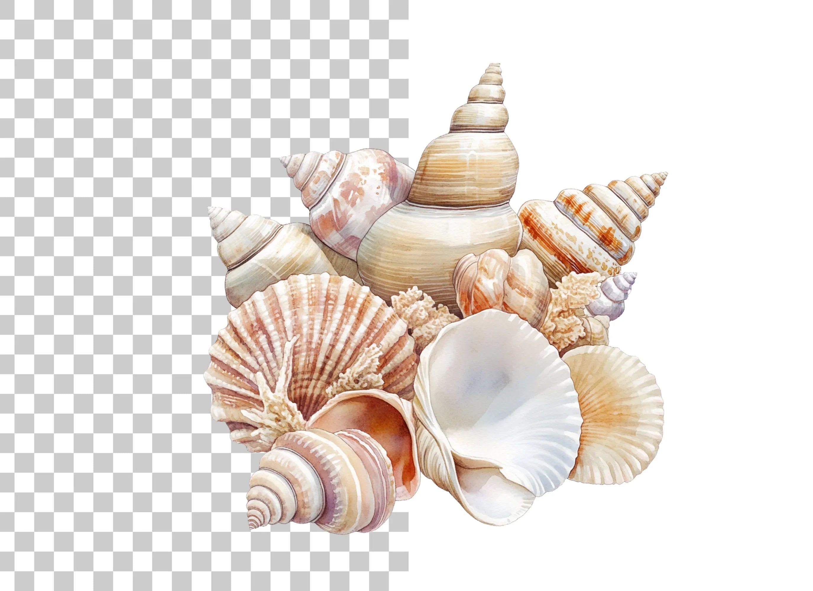 Seashells Clipart Bundle