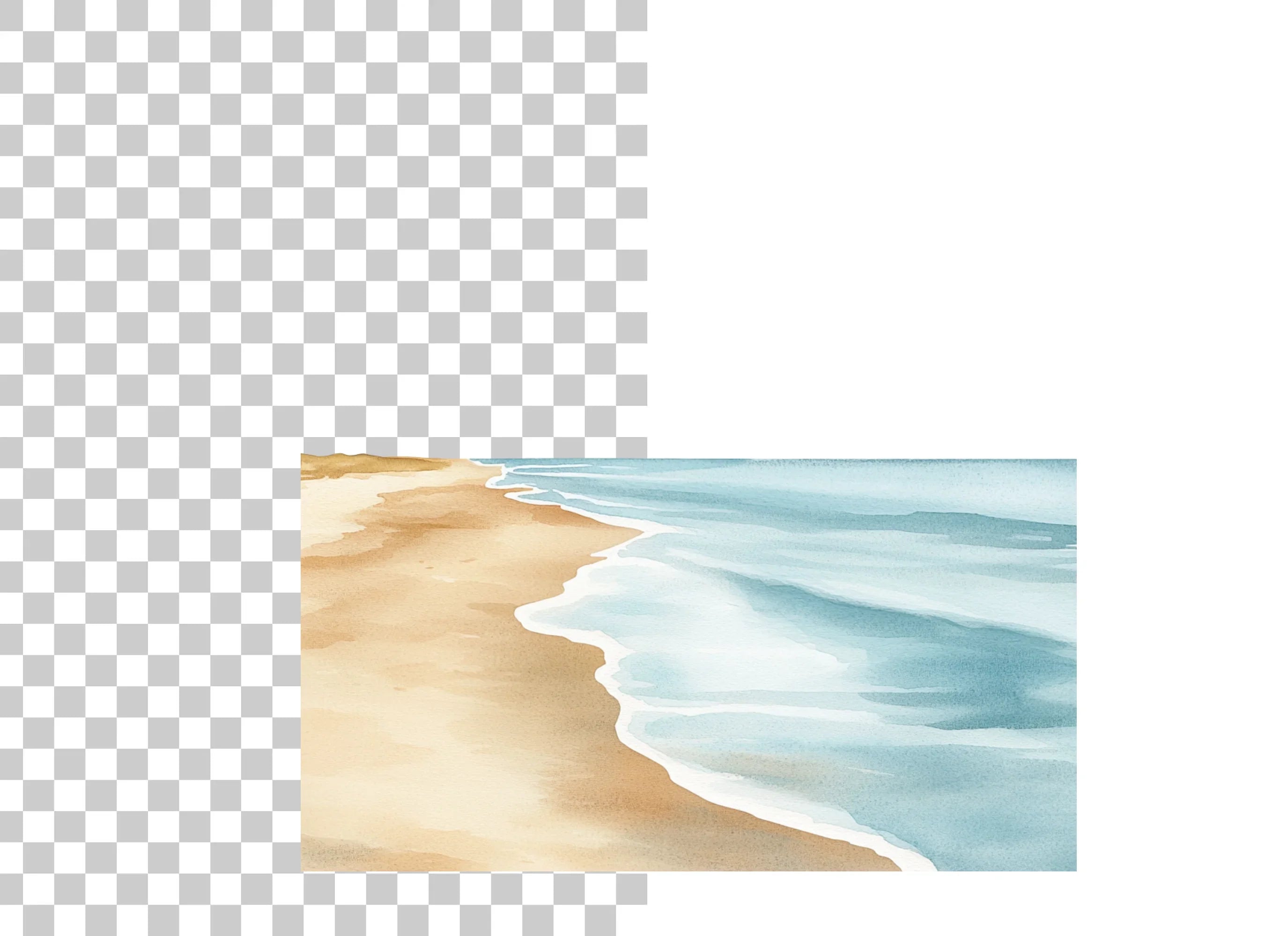 Beach and Ocean Landscape Clipart Bundle