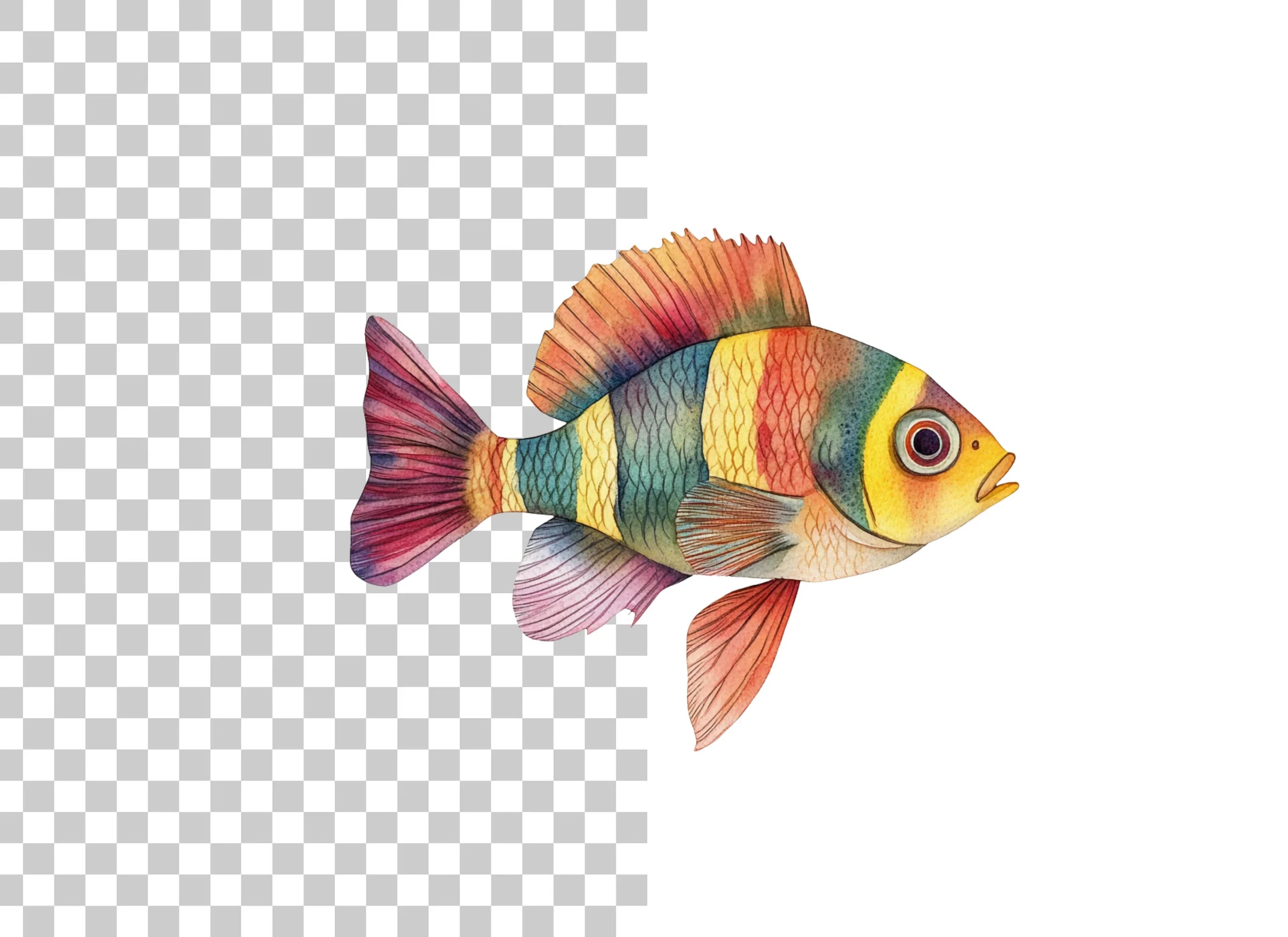 Vibrant Tropical Fish Clipart Bundle