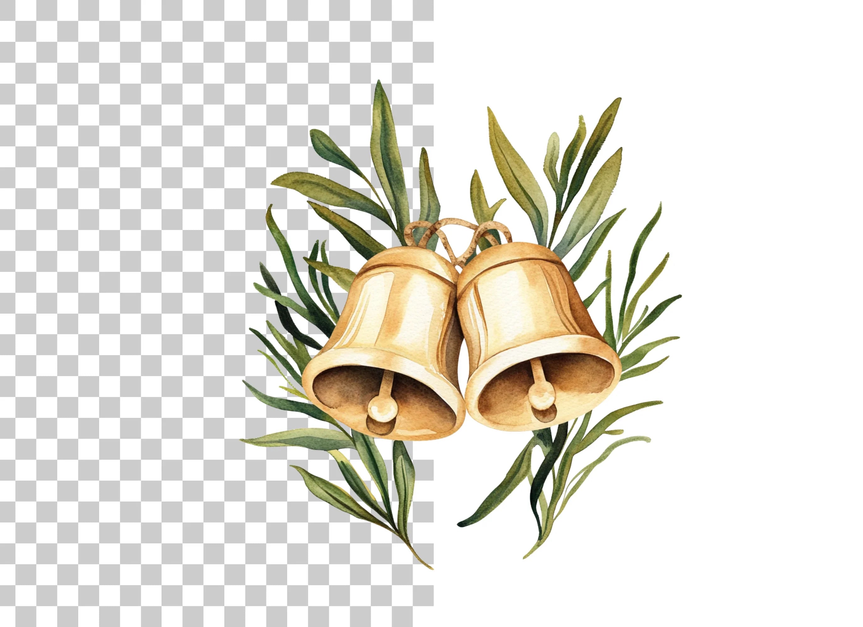Christmas Bells Clipart Bundle