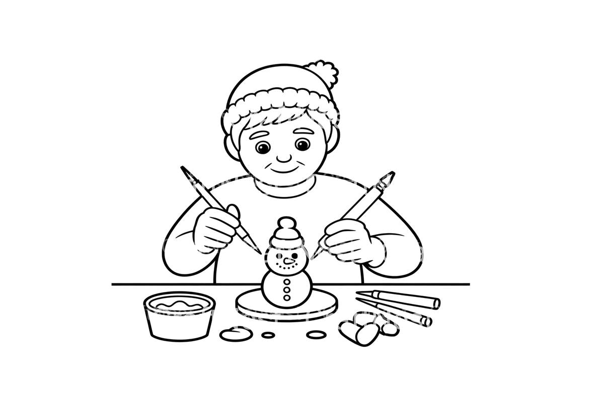 Snowman Crafting Coloring Books