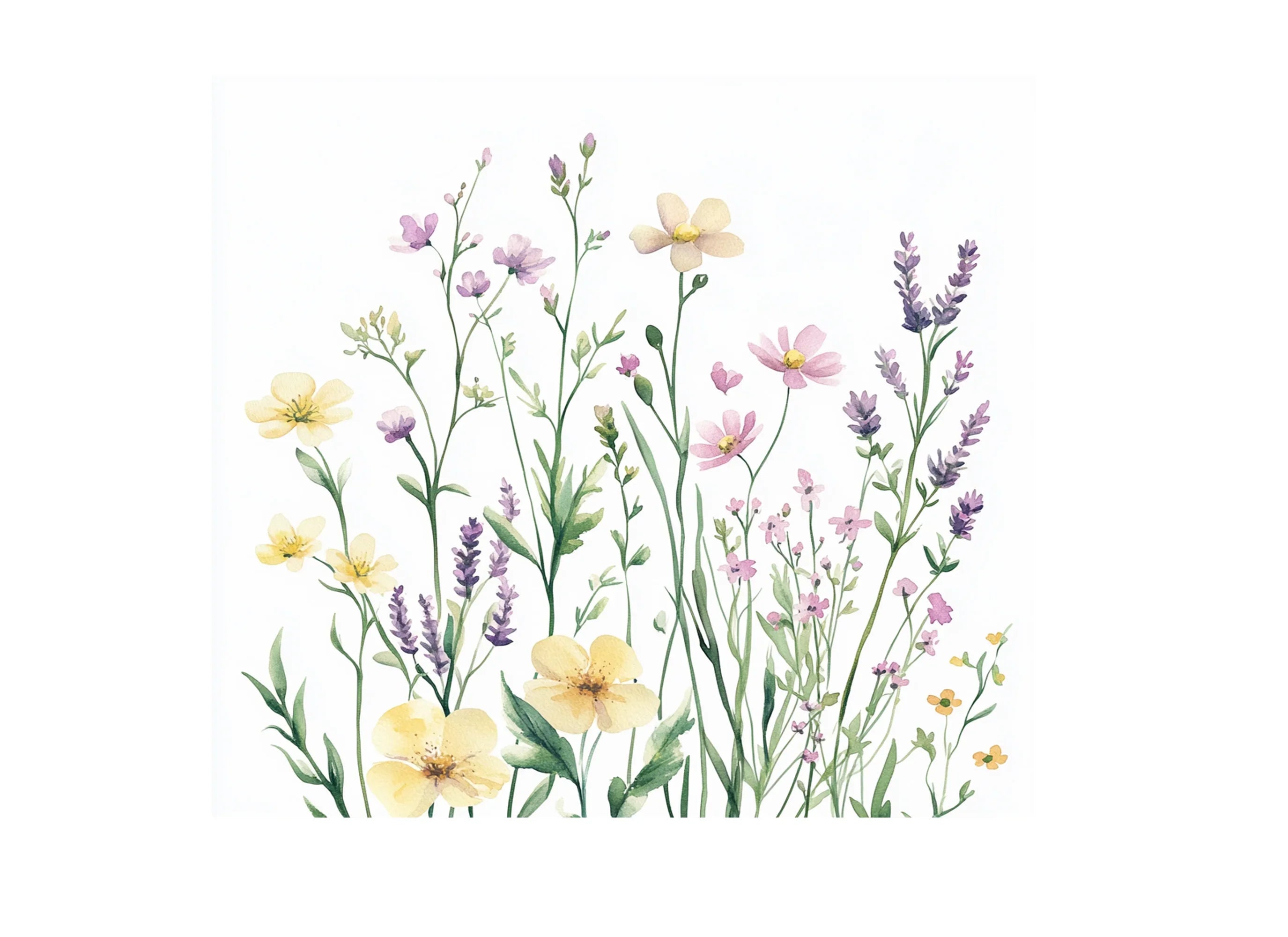 Vibrant Wildflower Clipart Bundle