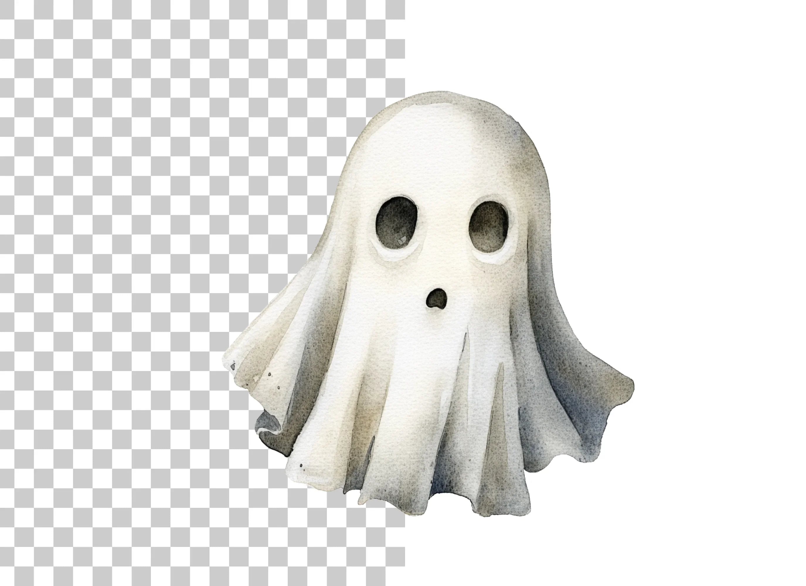 Spooky Ghost Clipart Bundle