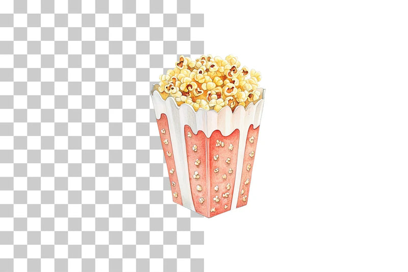 Popcorn Movie Snack Clipart Bundle - CraftNest - Digital Crafting and Art