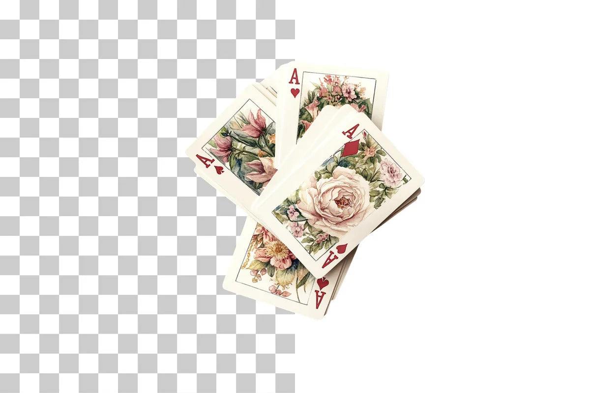 Floral Playing Cards Clipart Bundle - CraftNest - Digital Crafting and Art