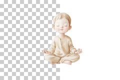 Child Meditation Yoga Clipart Bundle - CraftNest - Digital Crafting and Art