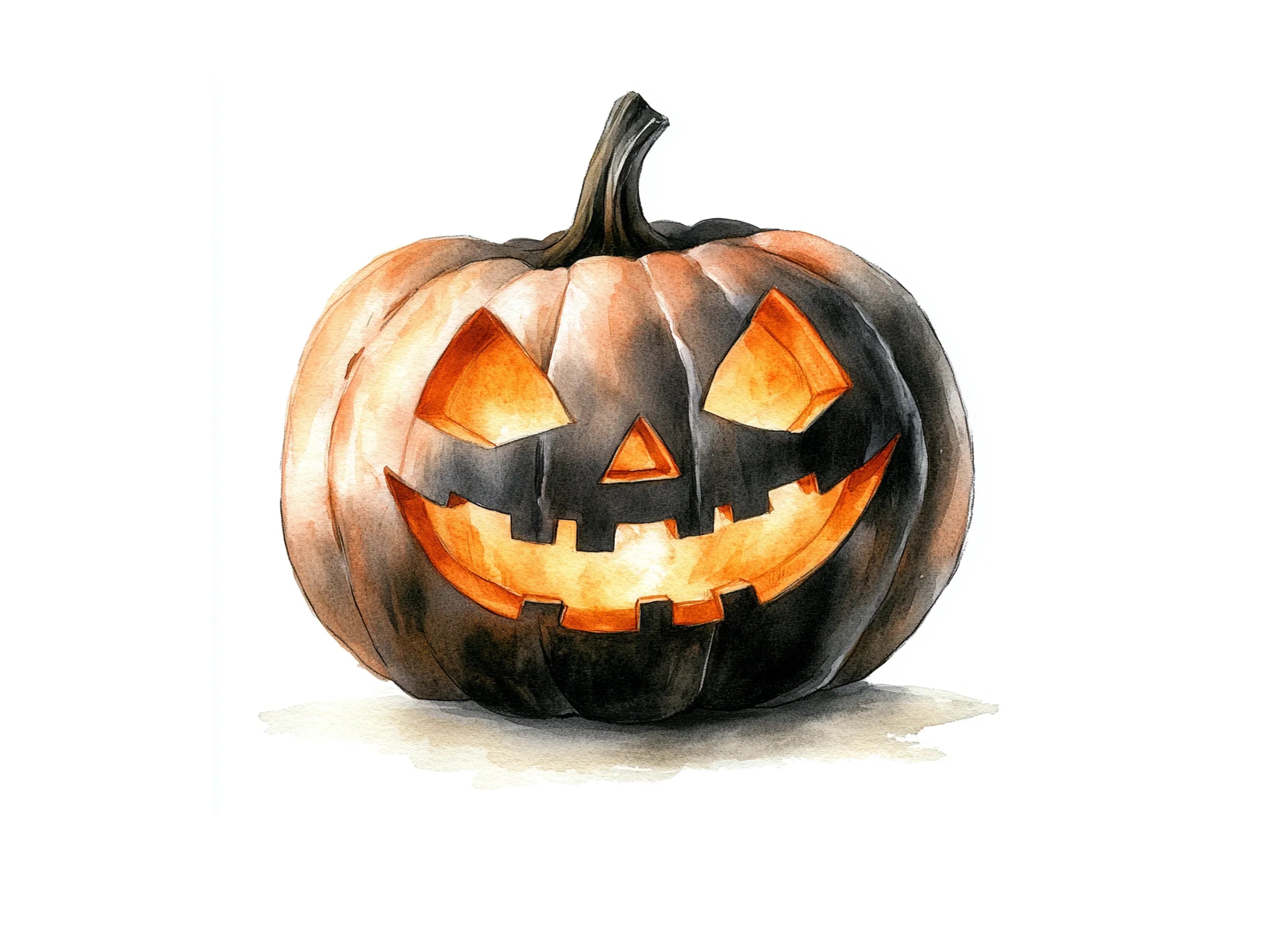 Spooky Jack Lantern Halloween Clipart Bundle
