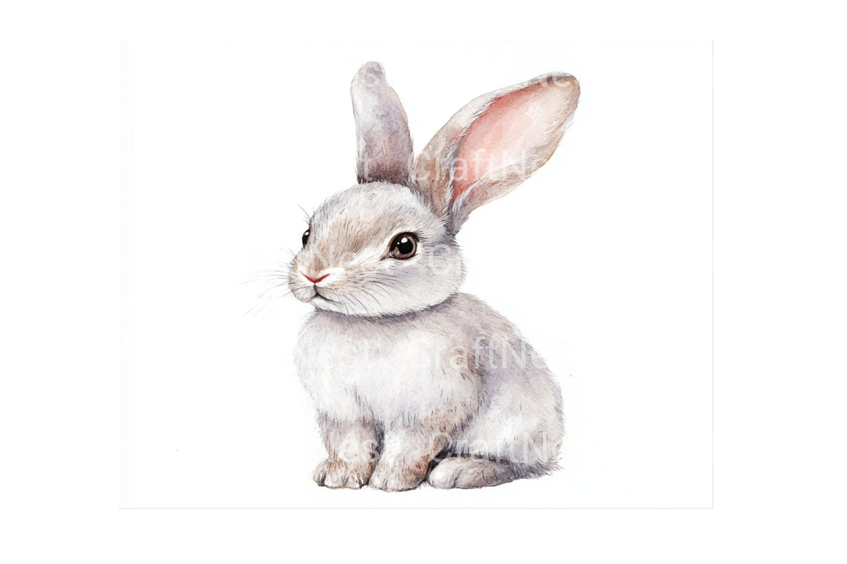 Adorable Baby Bunny Clipart Bundle
