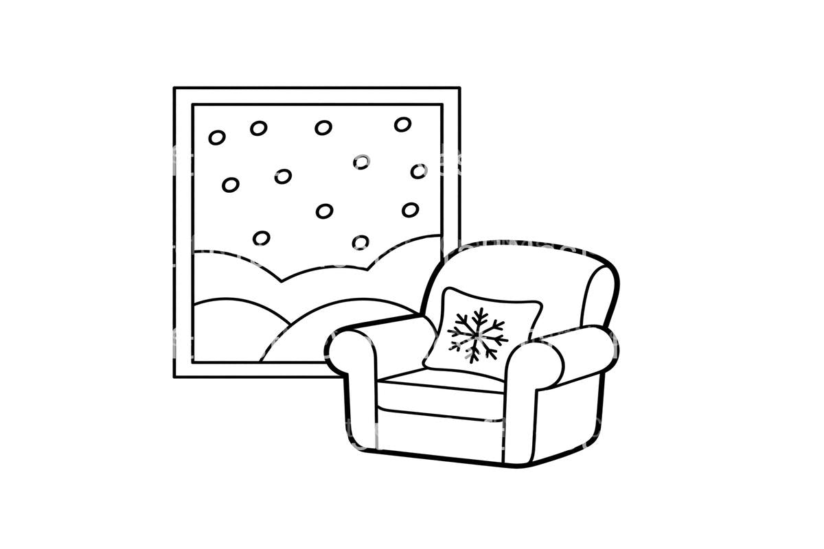 Cozy Winter Window Coloring Books