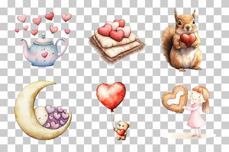 Valentine's Day Clipart Bundle - CraftNest - Digital Crafting and Art