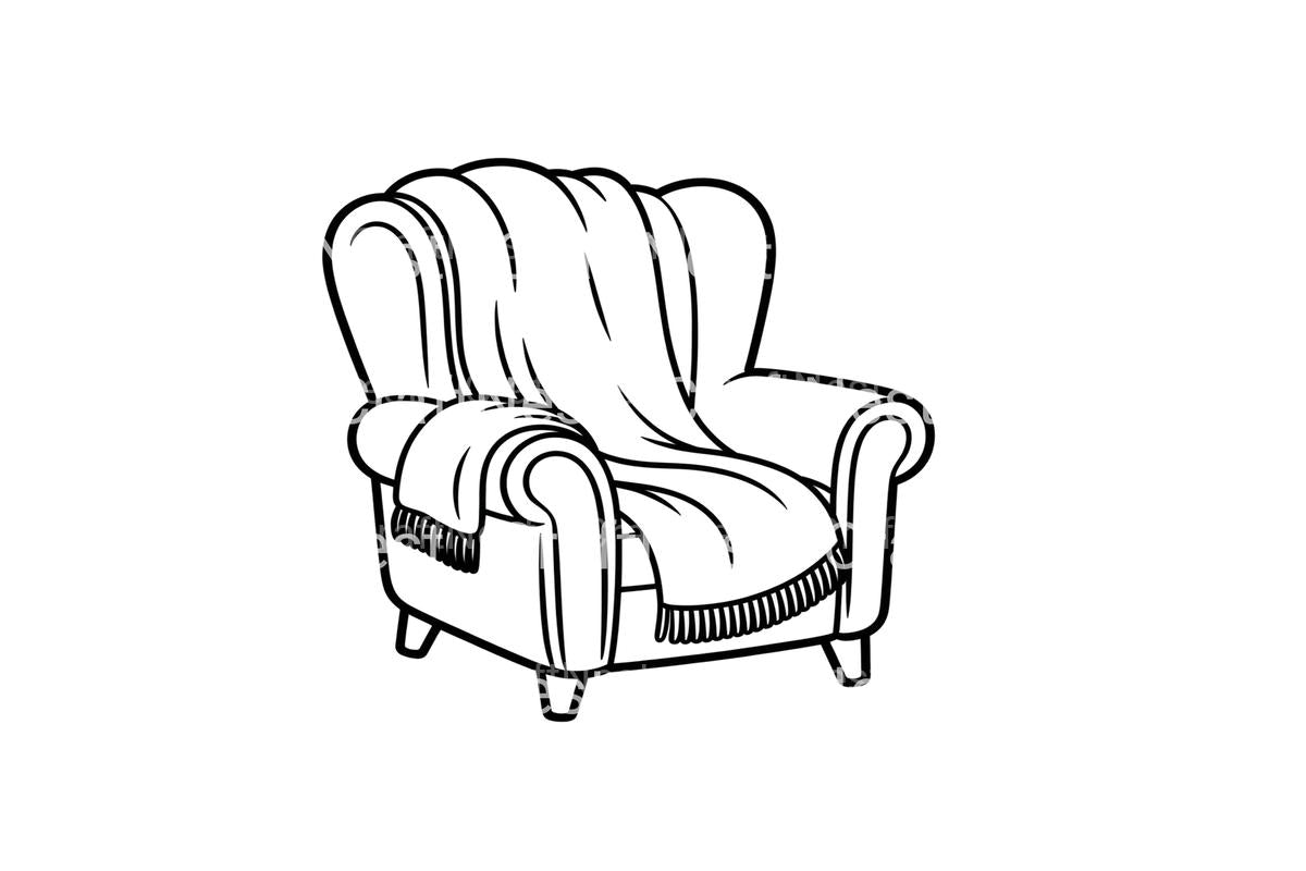 Cozy Armchair Autumn Coloring Books