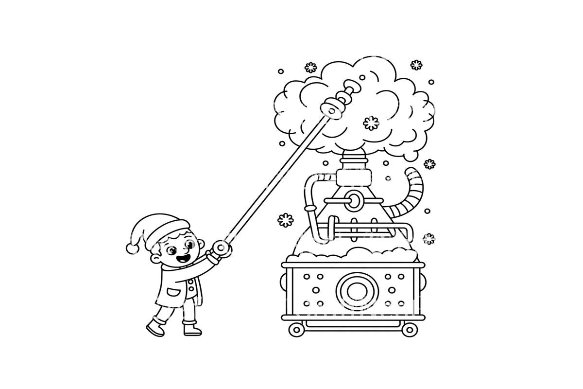Winter Science Fun Coloring Books
