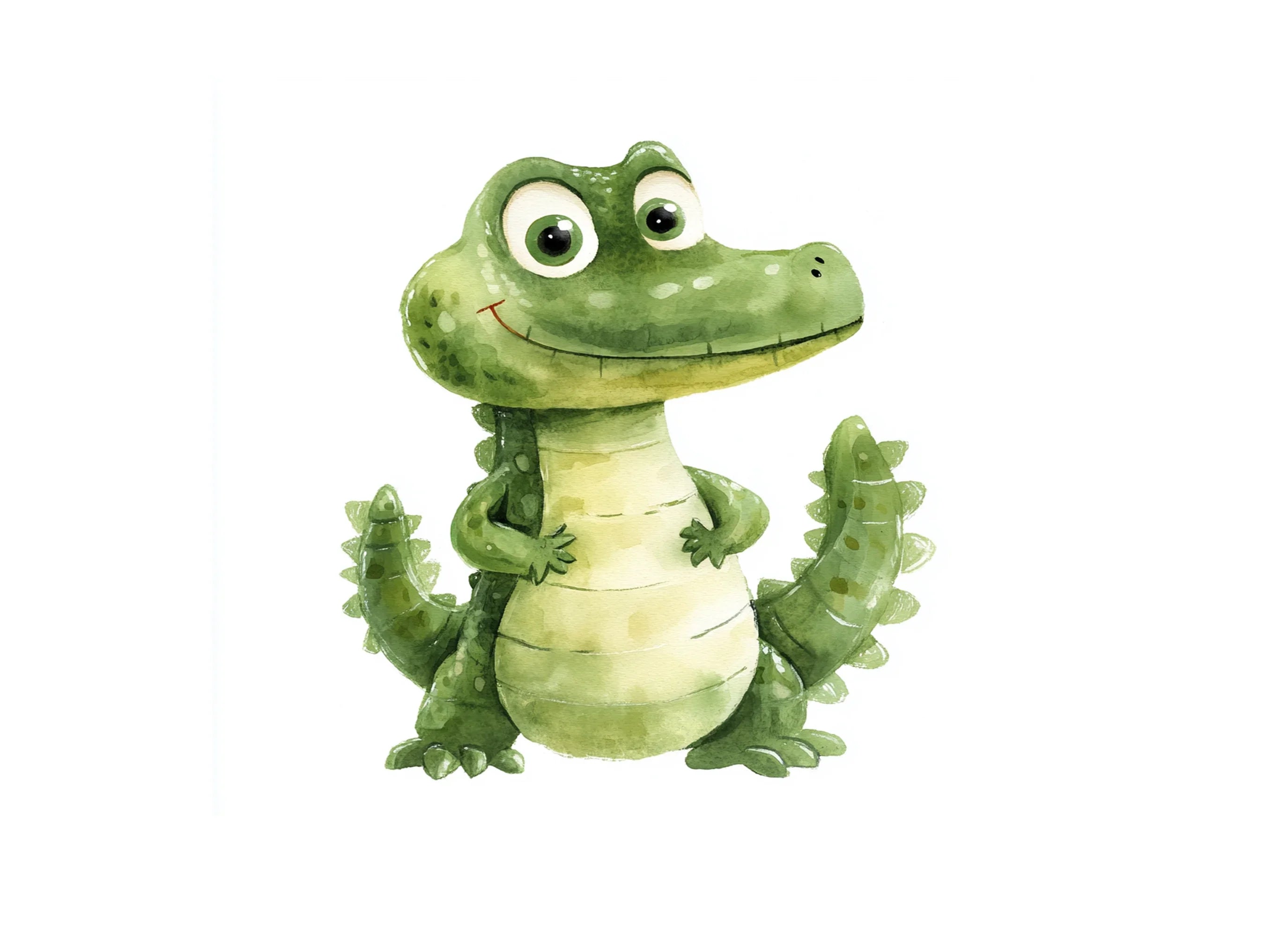 Cute Alligator Clipart Bundle