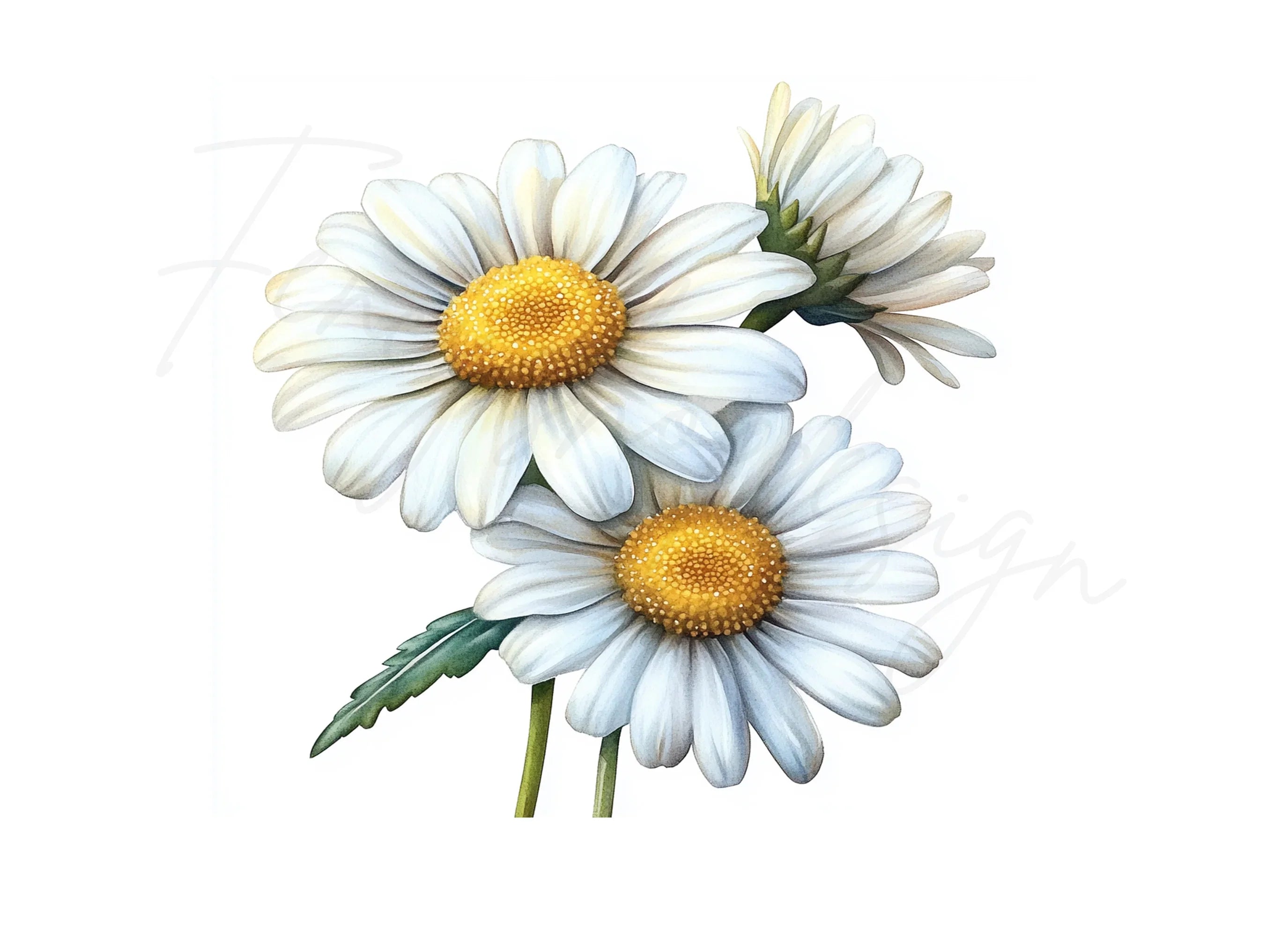 Daisy Flower Clipart Bundle