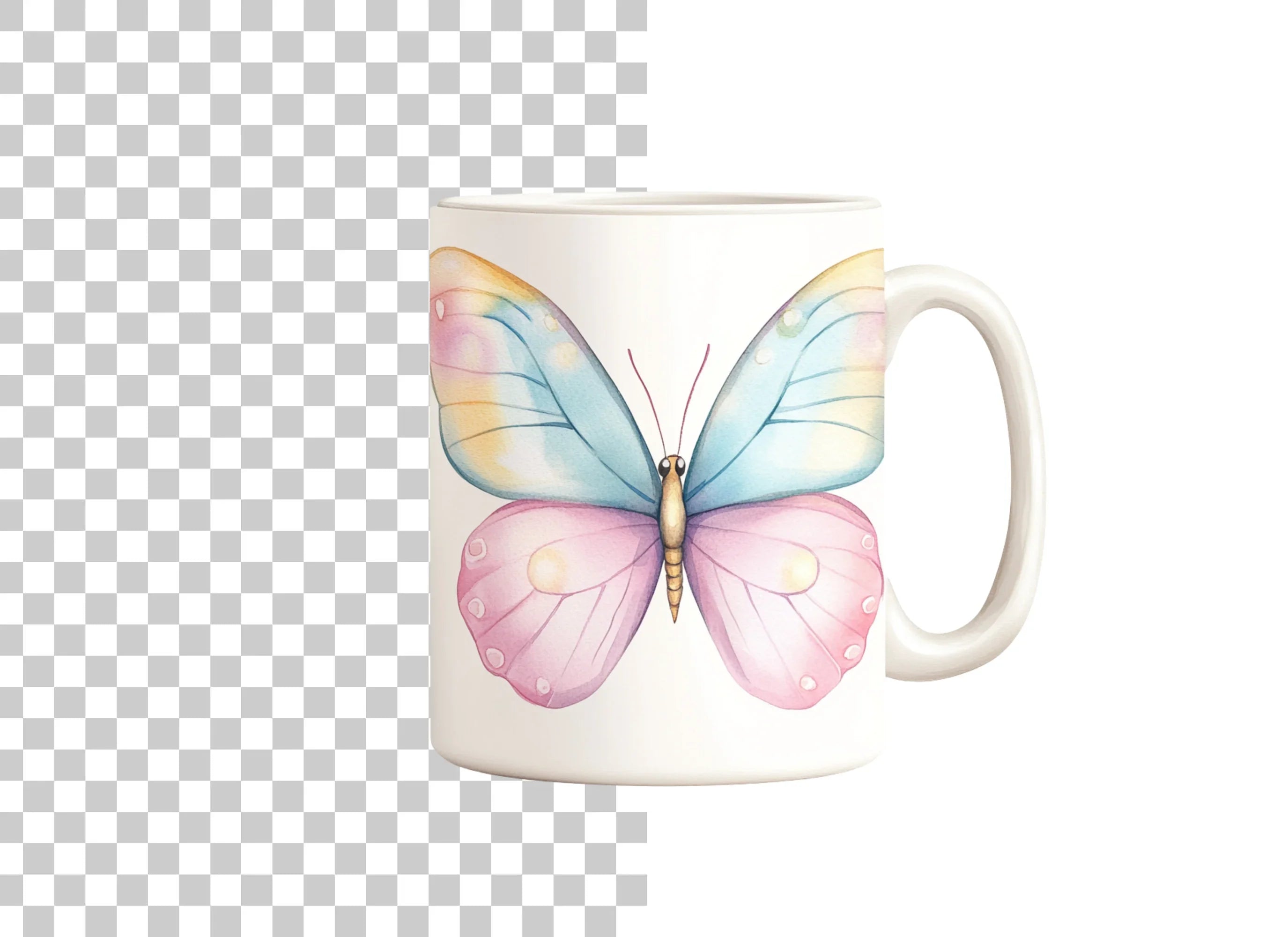 Colorful Butterfly Clipart Bundle