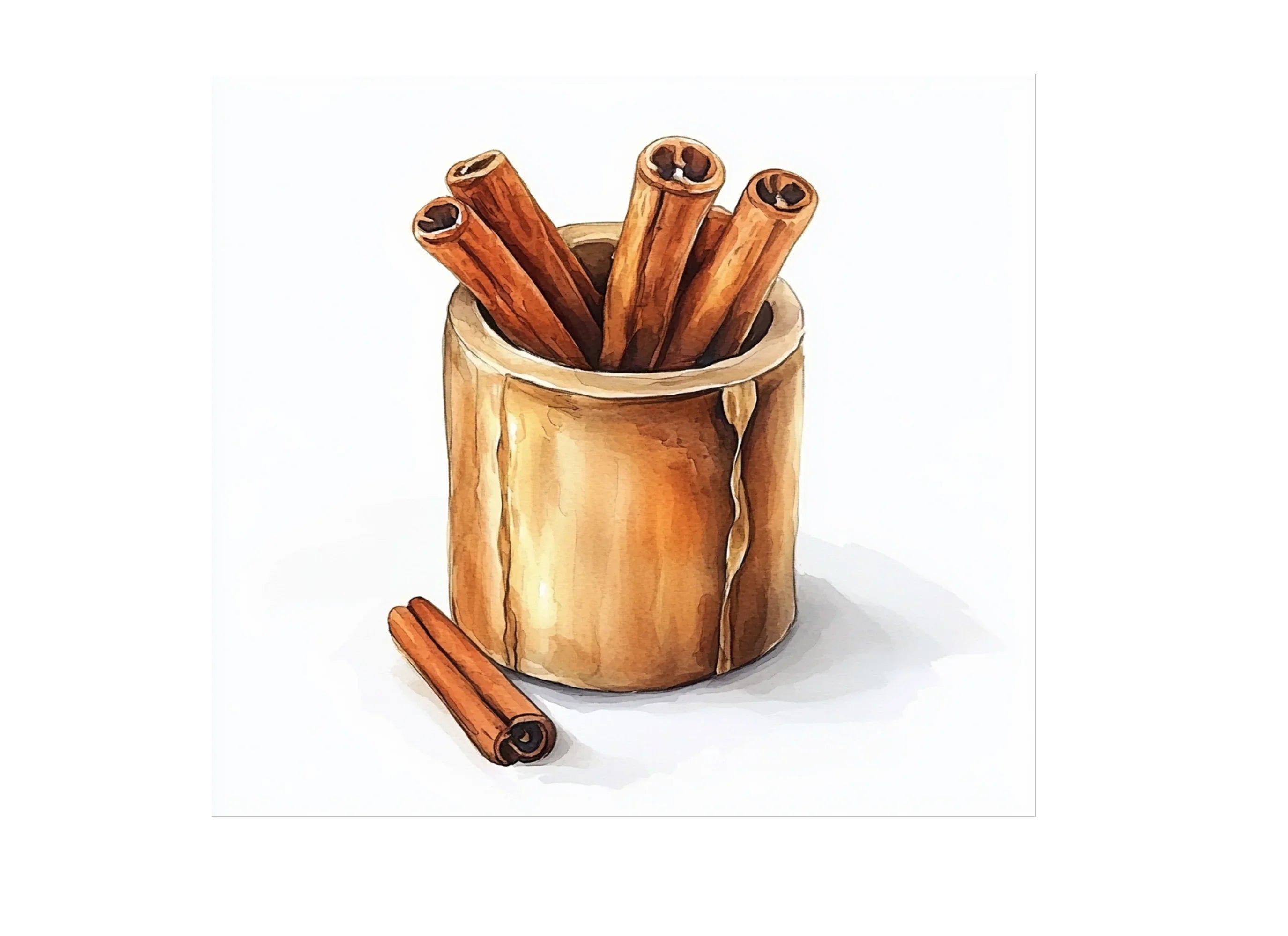 Cinnamon Candle Holder Clipart Bundle